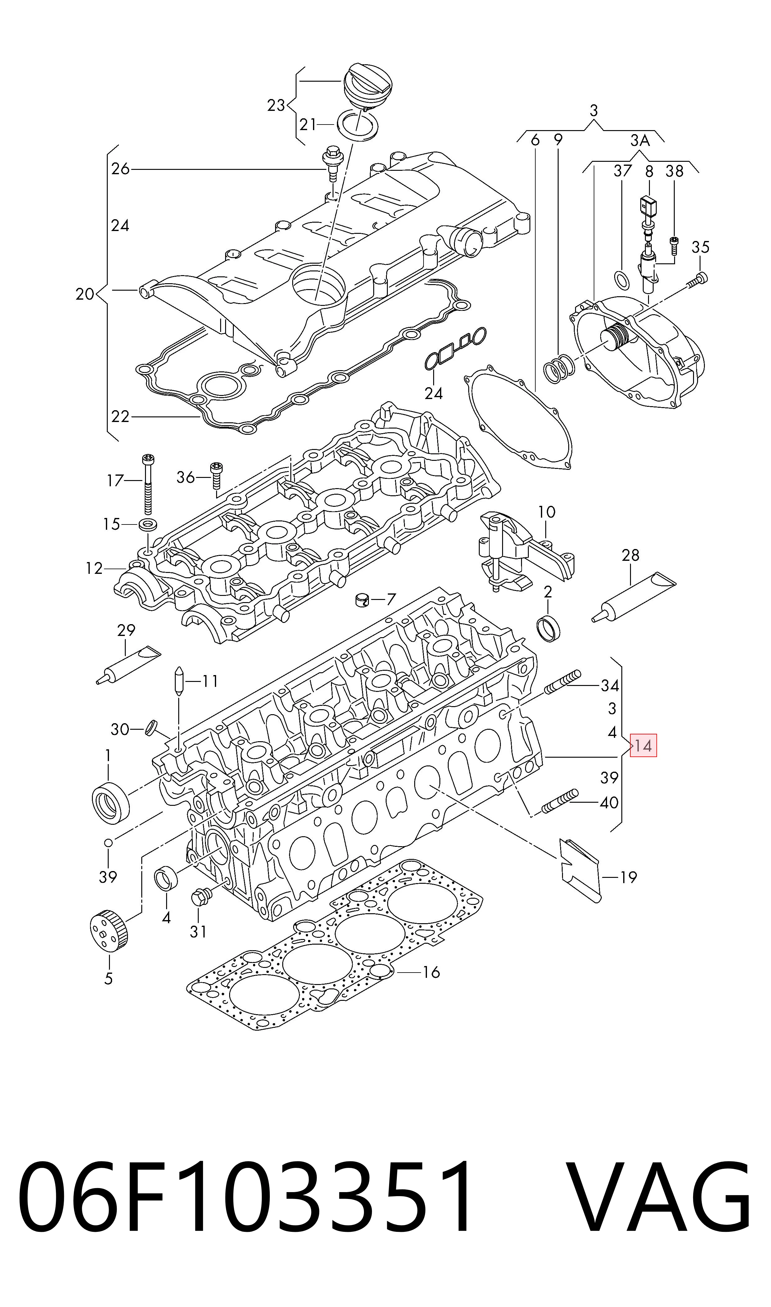 Culata para Seat Exeo 3R5