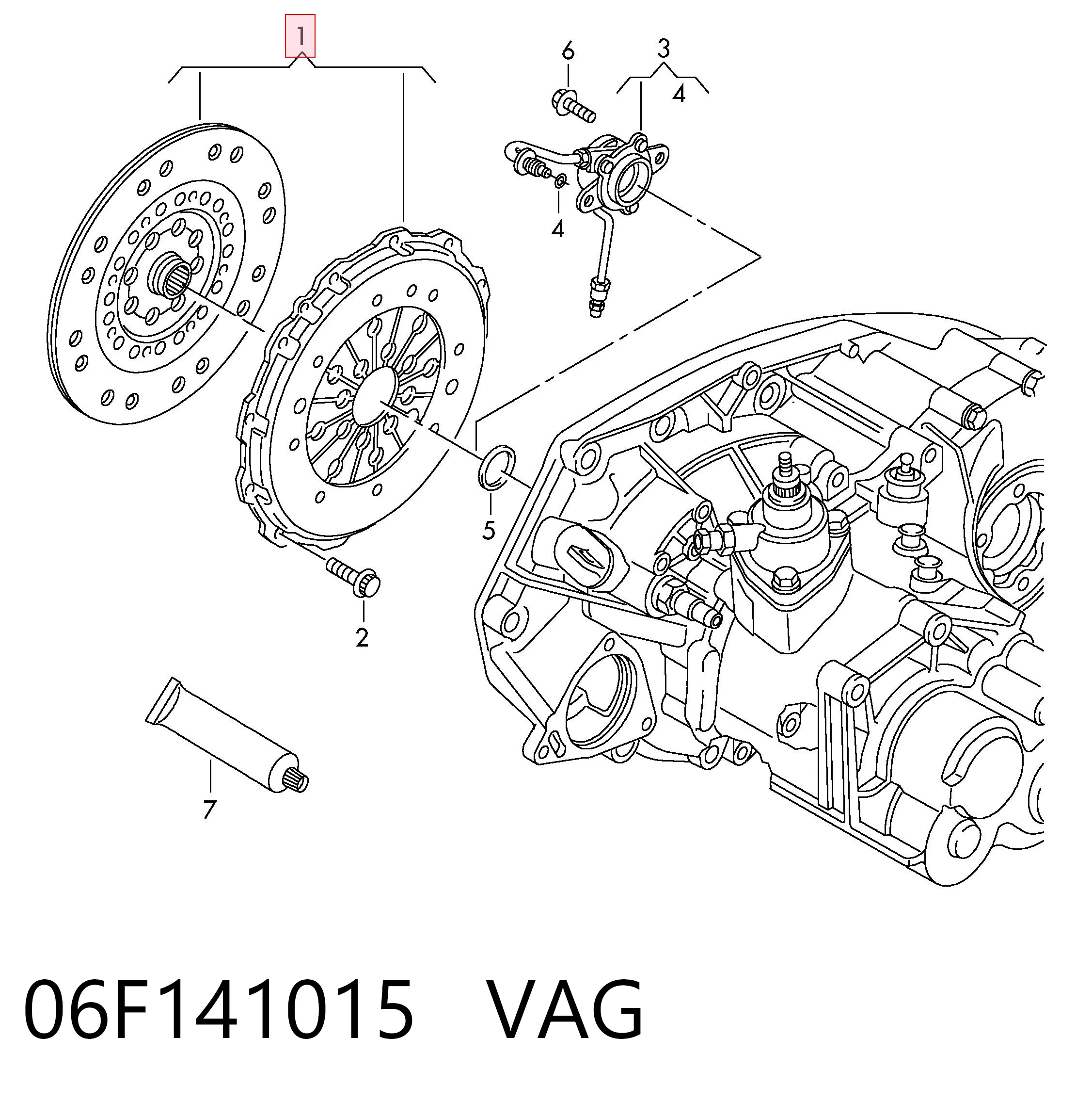Mecanismo de embrague VAG 06F141015 precio, desde 245,96 EUR