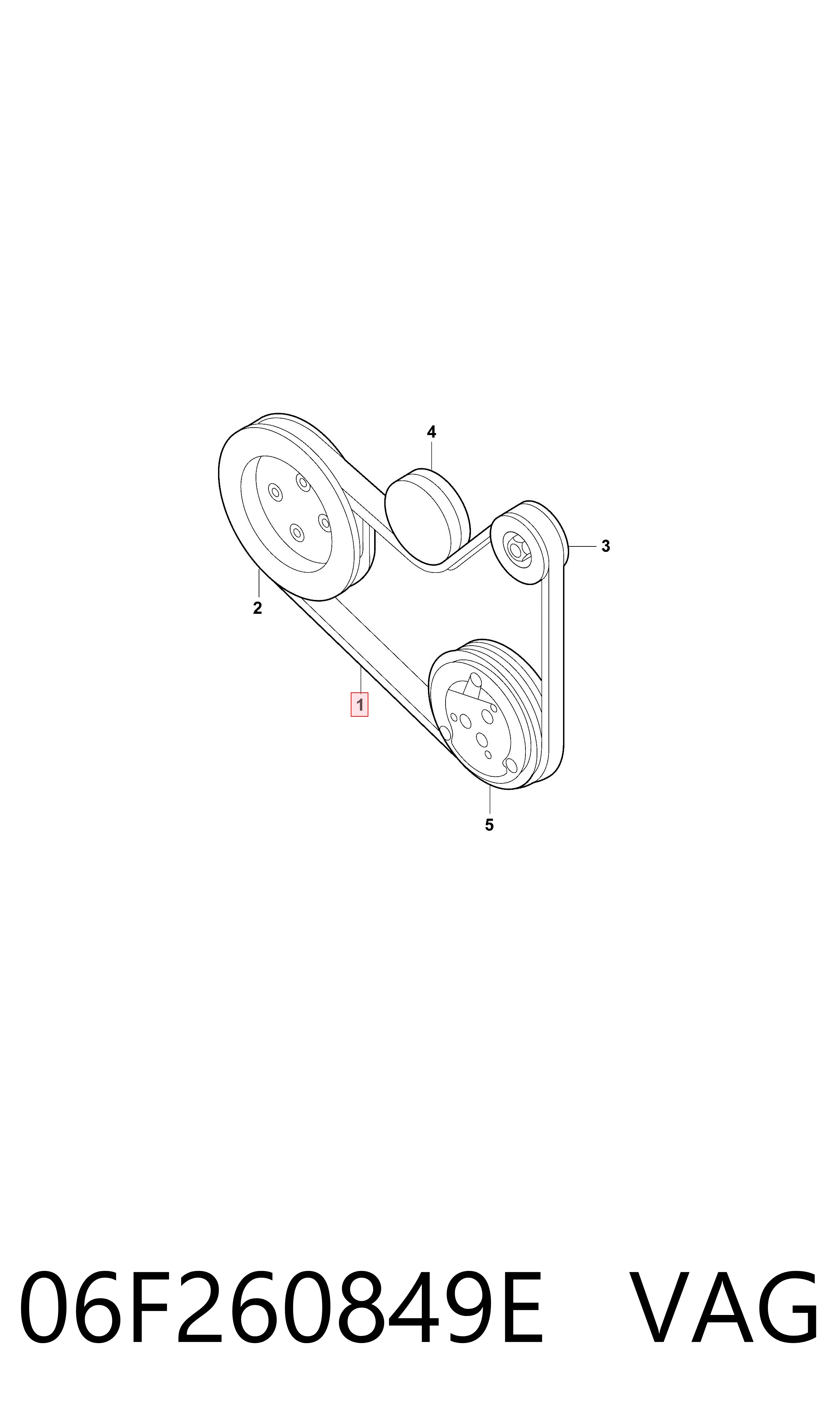 06F260849E VAG Correa poly v