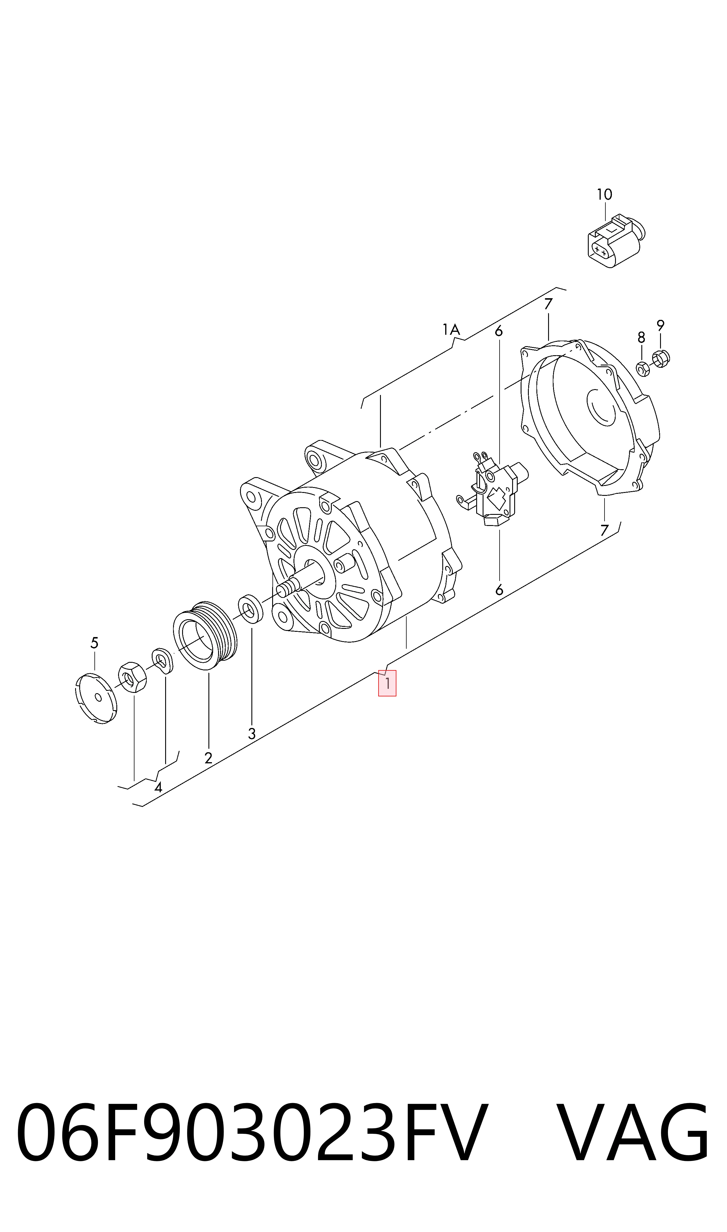 Alternador de coche Skoda Octavia I (1998-2011)