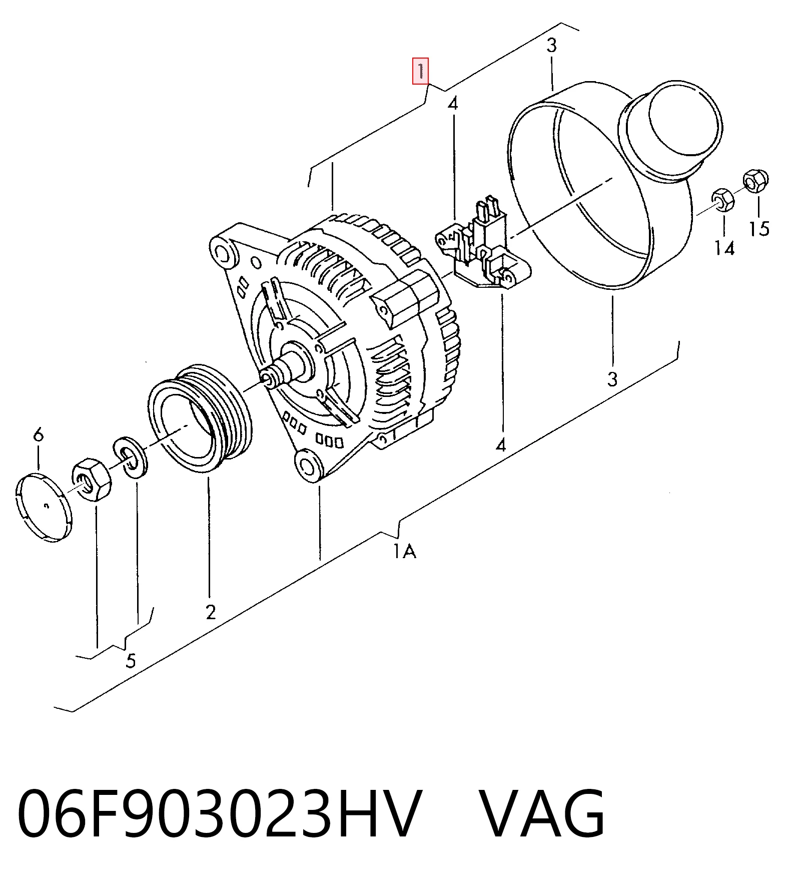 Alternador de coche Volkswagen Crafter  (2006-2016)