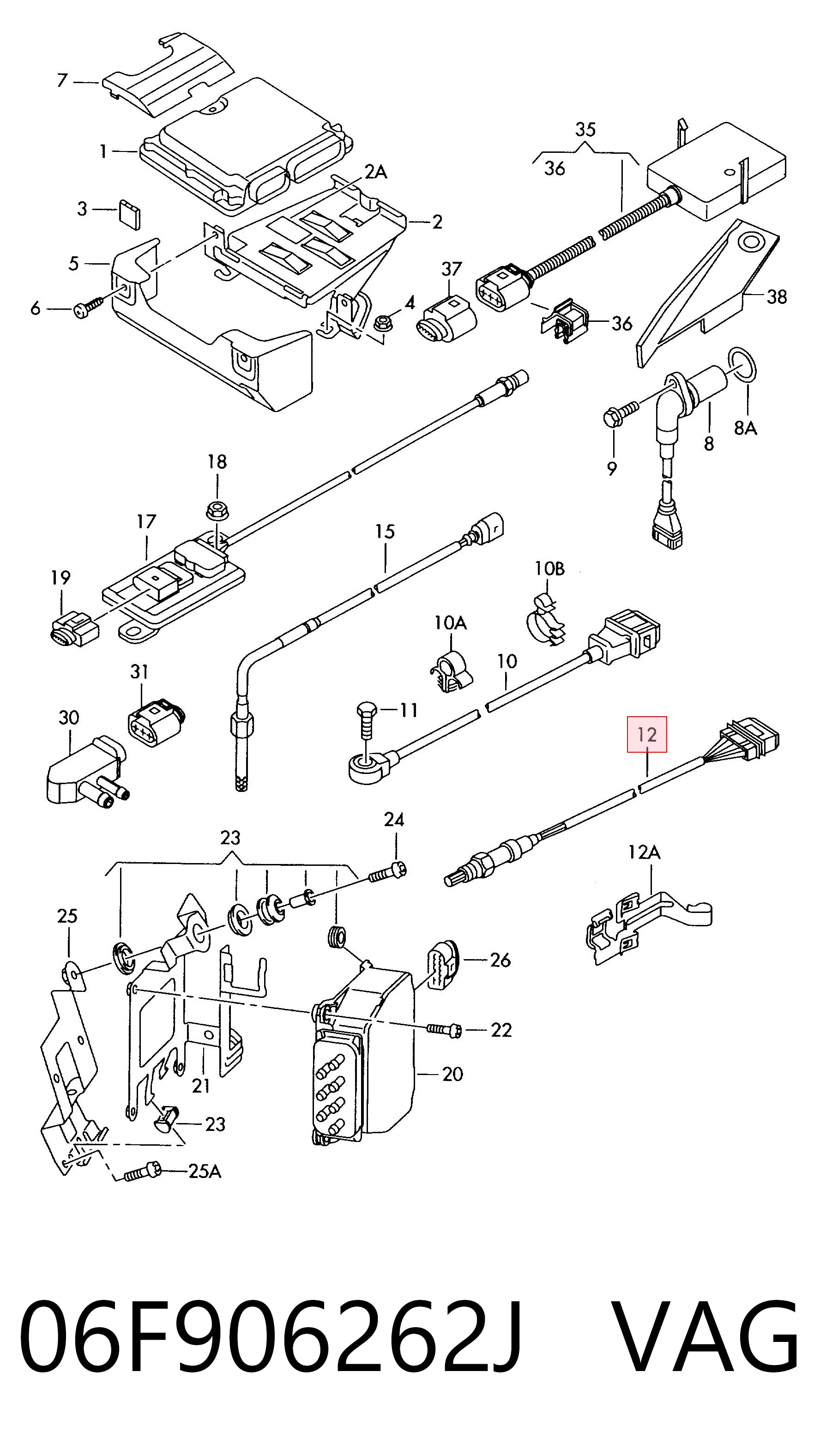 Sensor de oxígeno Audi A3  (8PA)