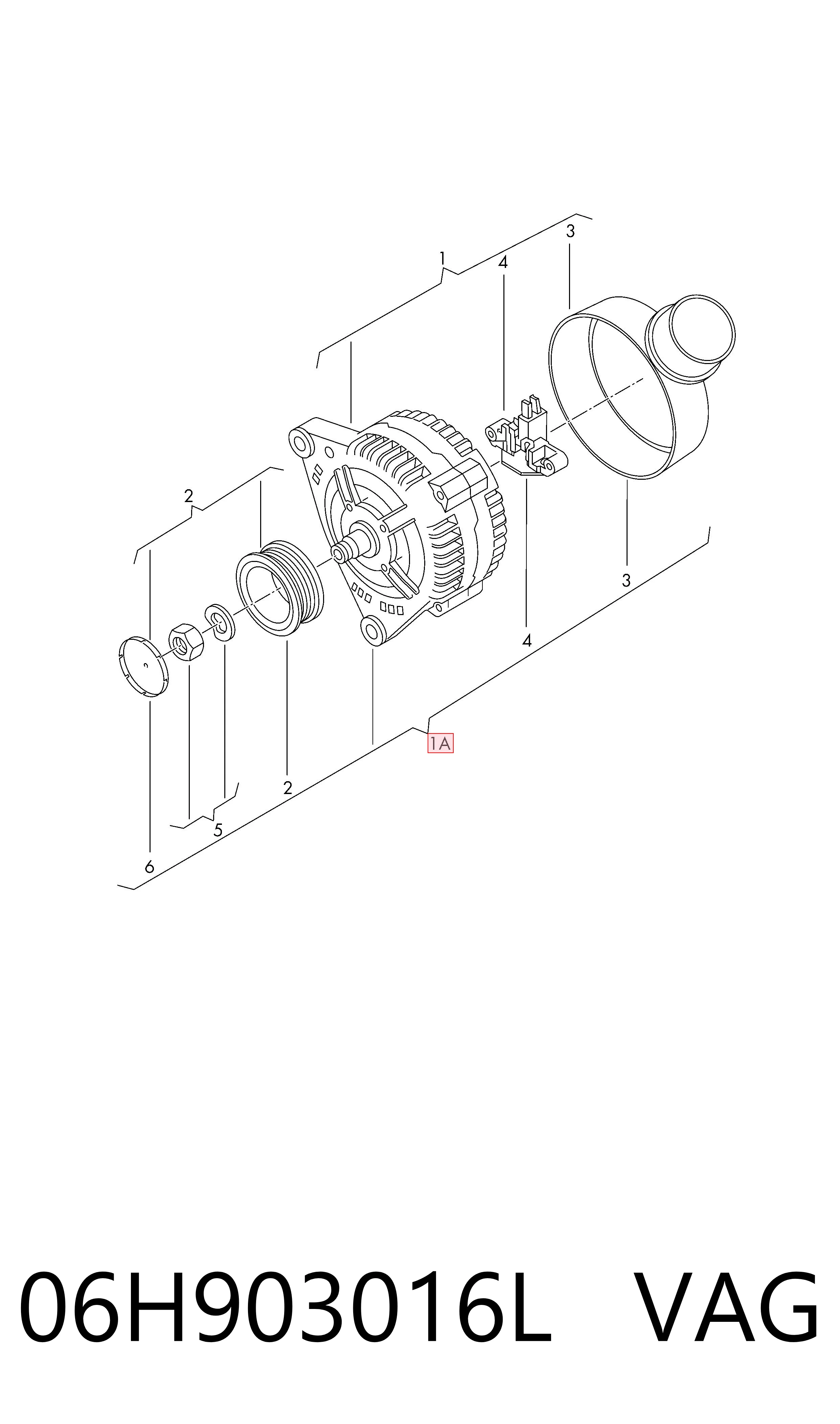 06H903016L VAG Alternador de coche