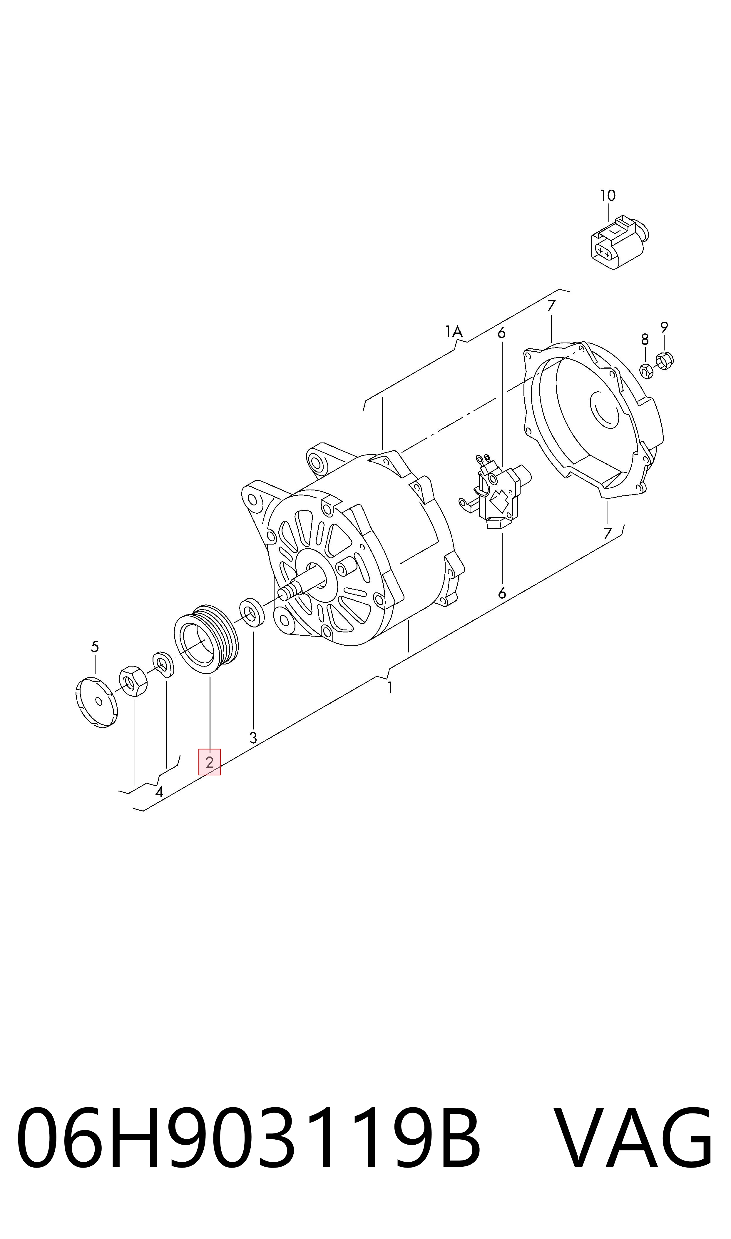 06H903119B VAG Rueda libre alternador 