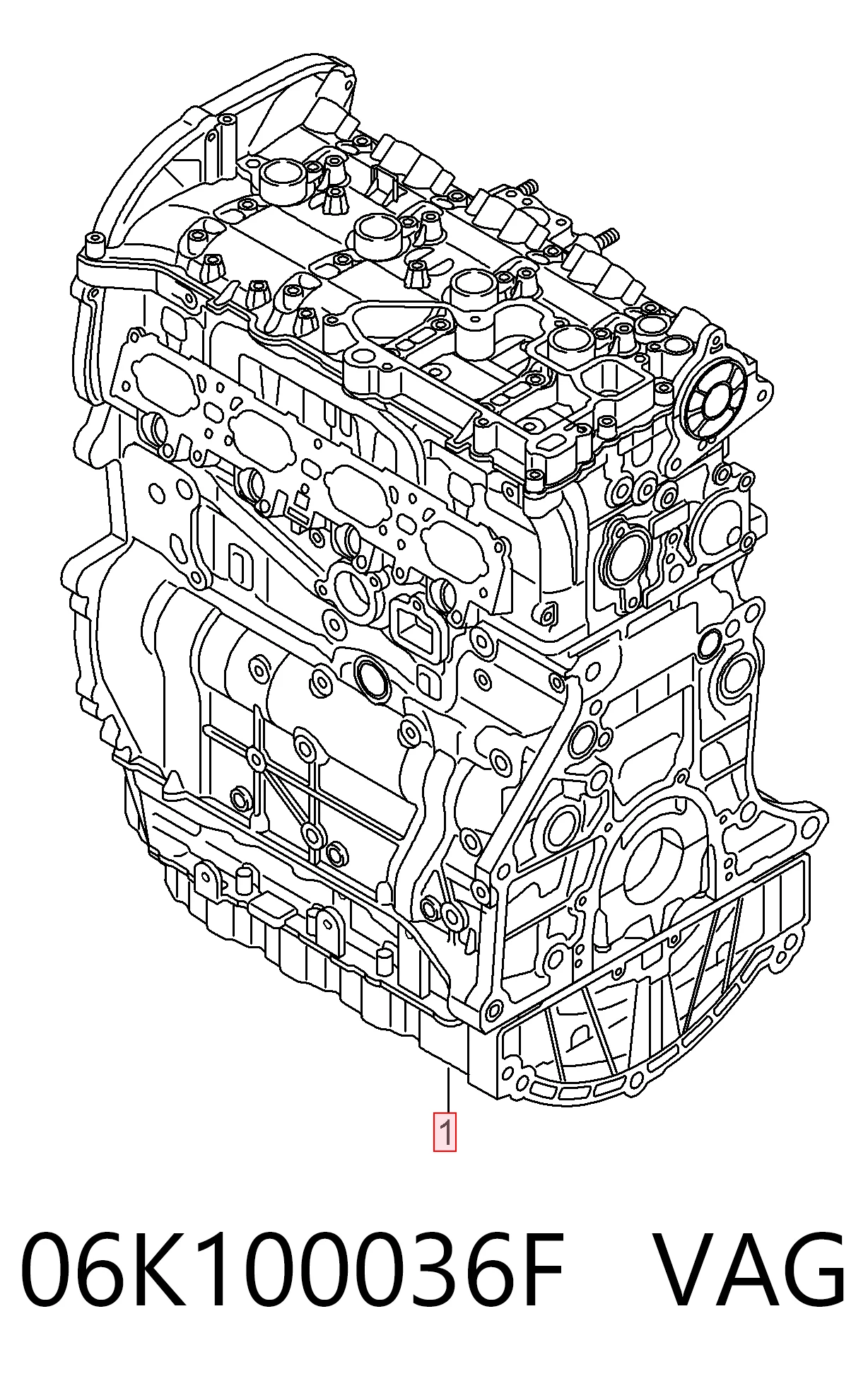 06K100036F VAG Motor completo