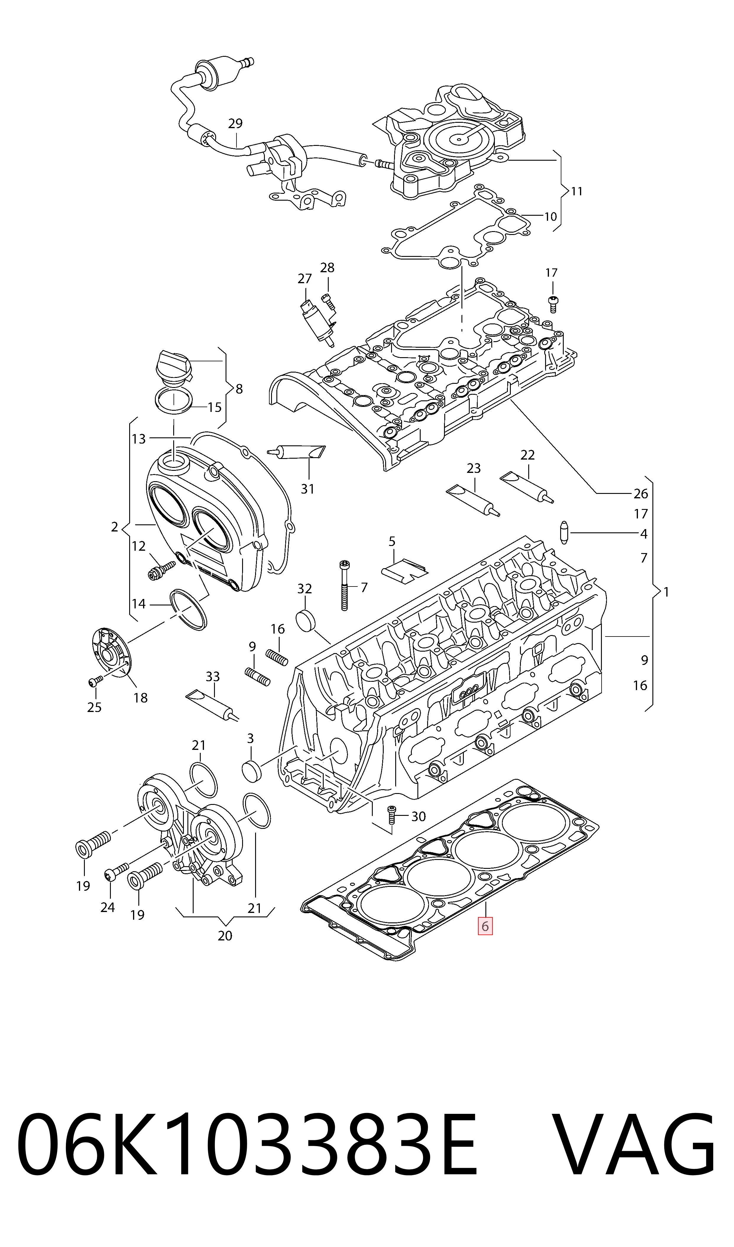 Juntas de culata Audi A3  desde 38,93 €