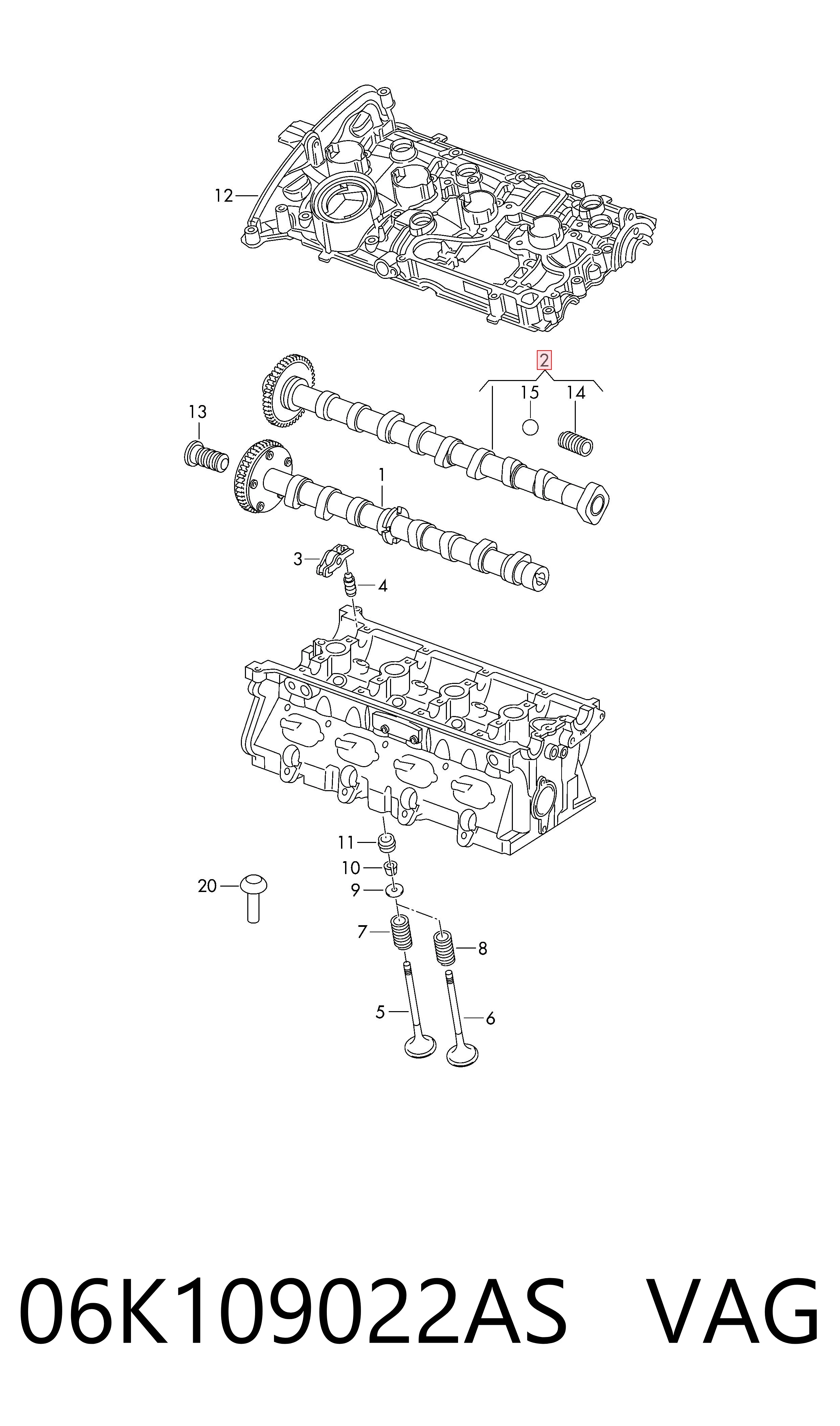 Kit árbol de levas Audi A6  (2010-2019)