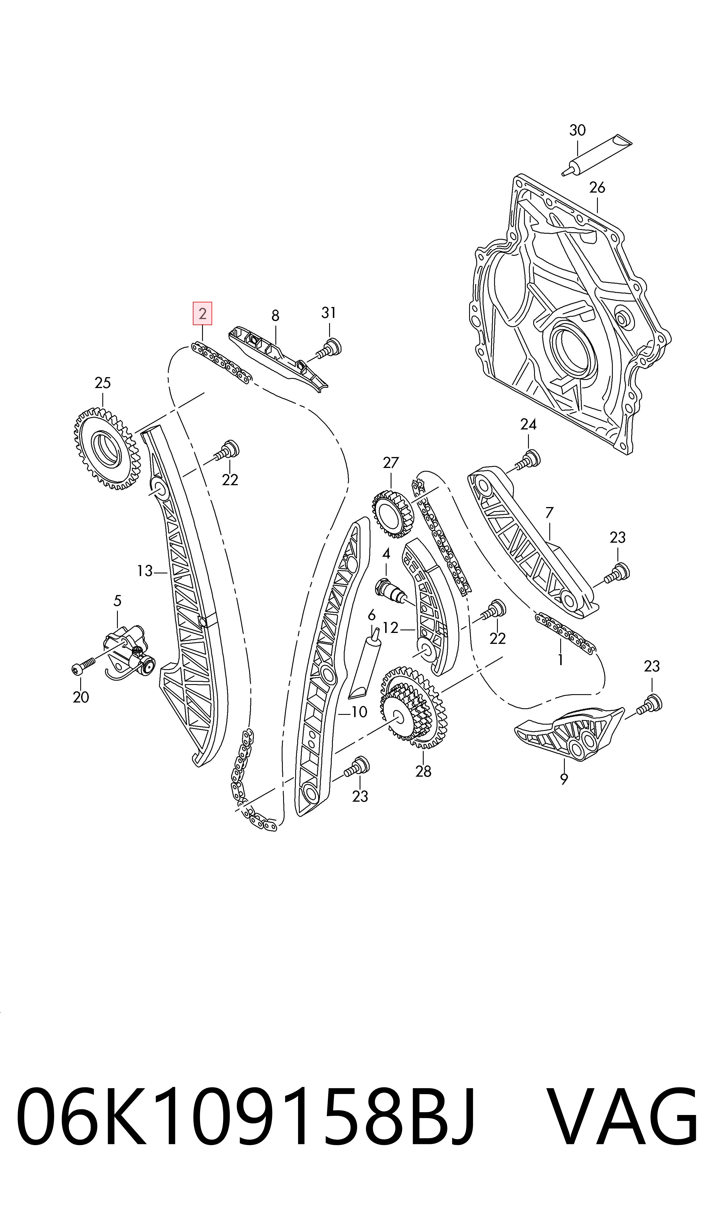 Comprar Cadena de distribución motor Ibiza IV 6J1, 6P5