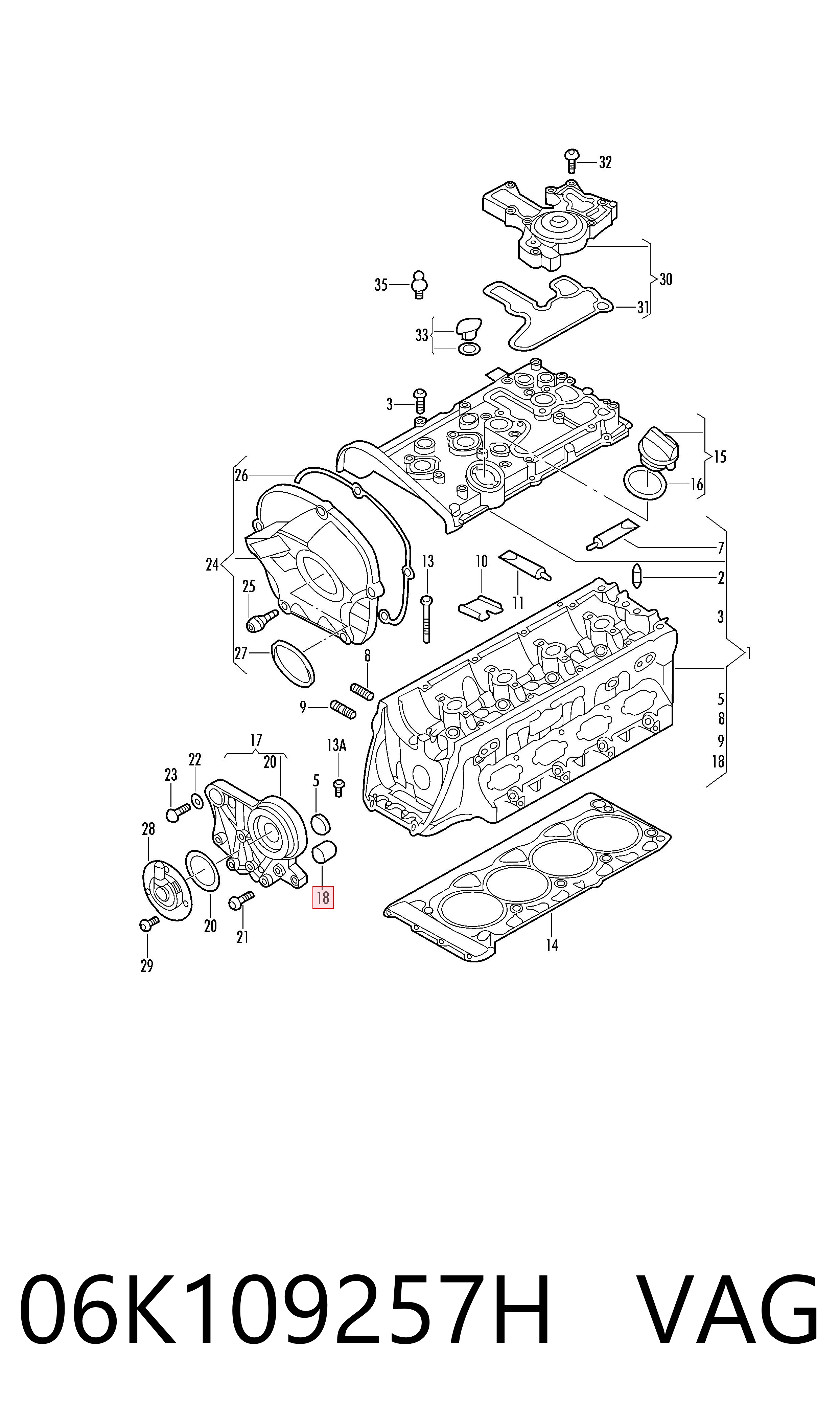 Válvula de control del árbol de levas VAG 06K109257H precio, desde 50,24 EUR