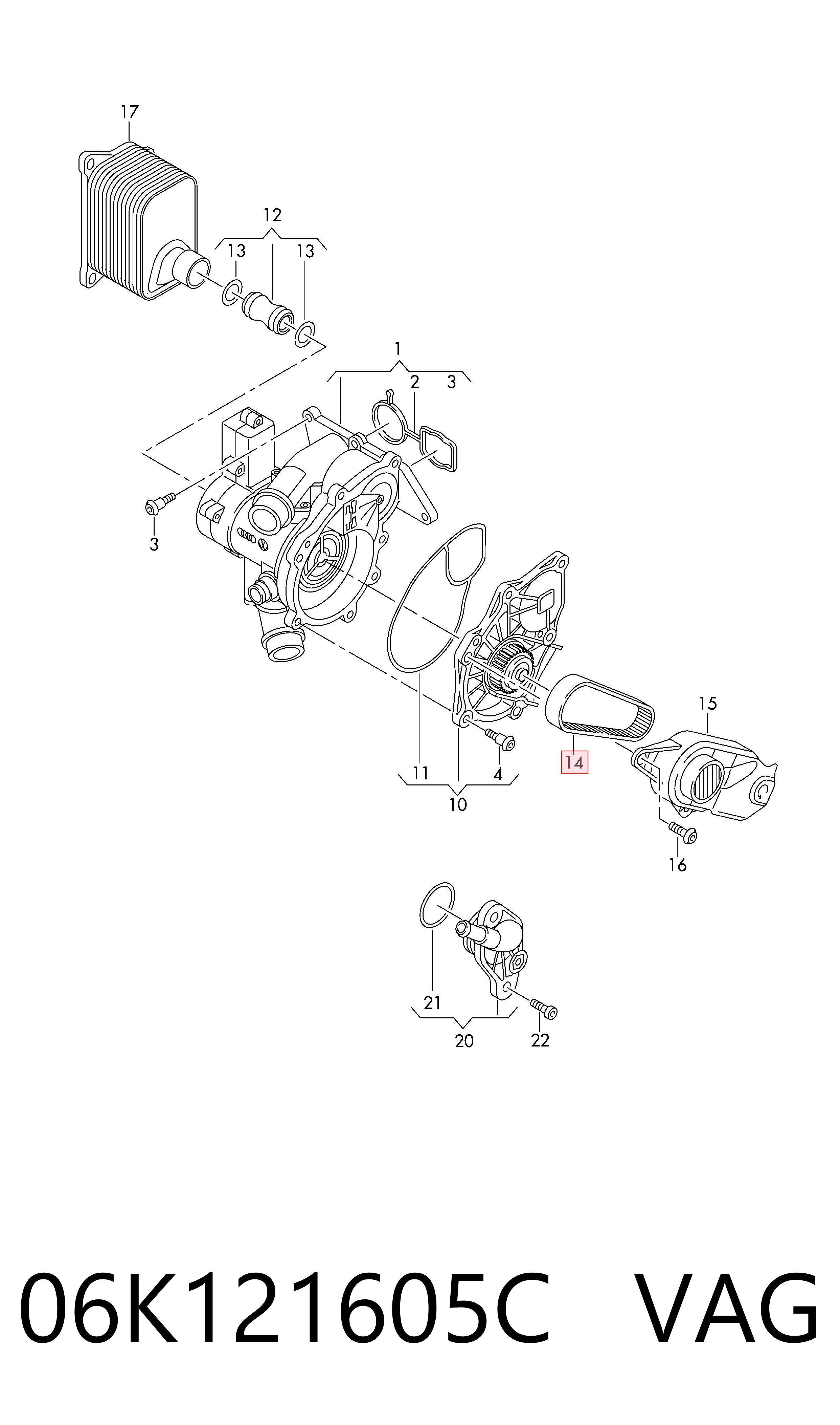 Comprar 06K121605C VAG Correa trapezoidal