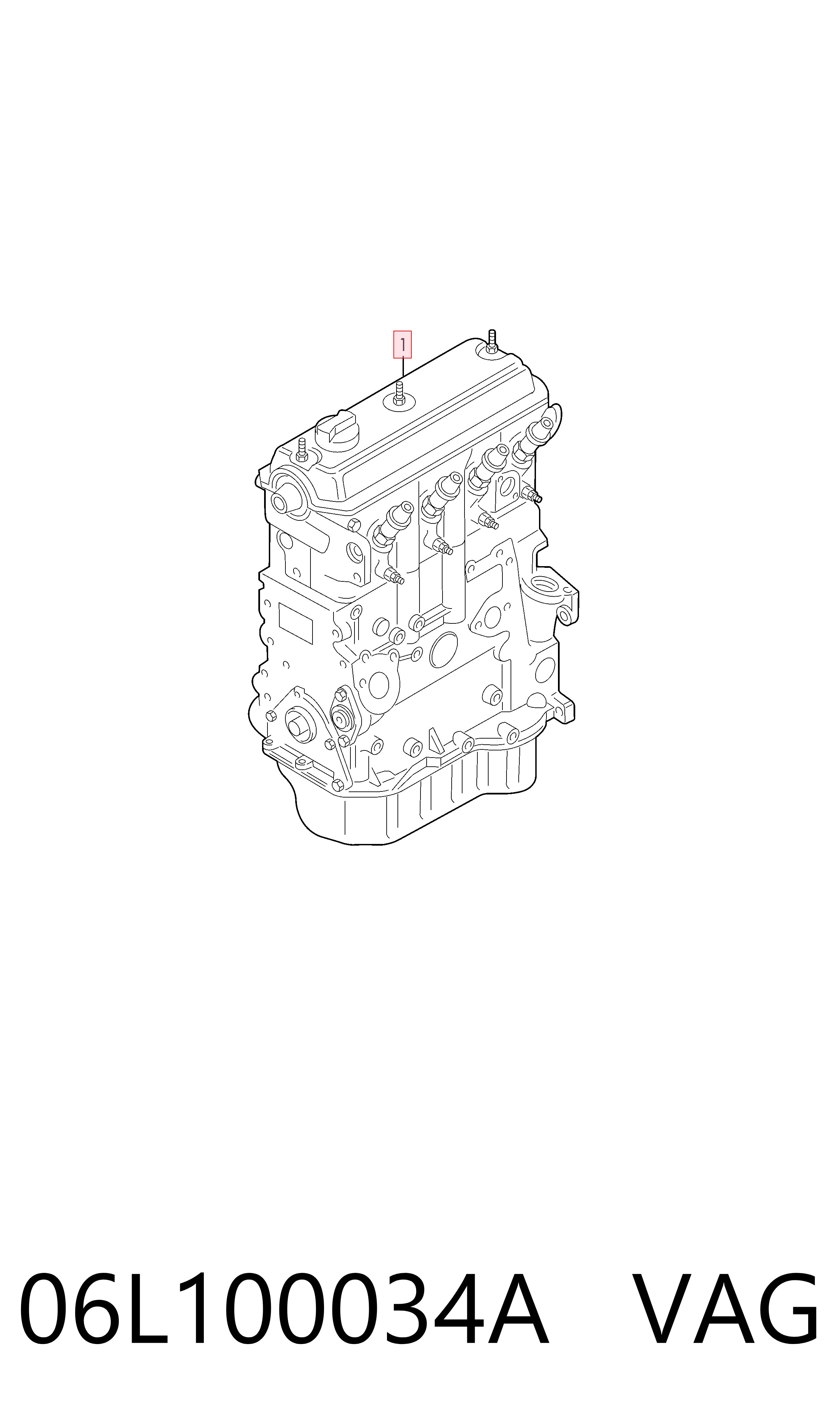 06L100034A VAG Motor completo