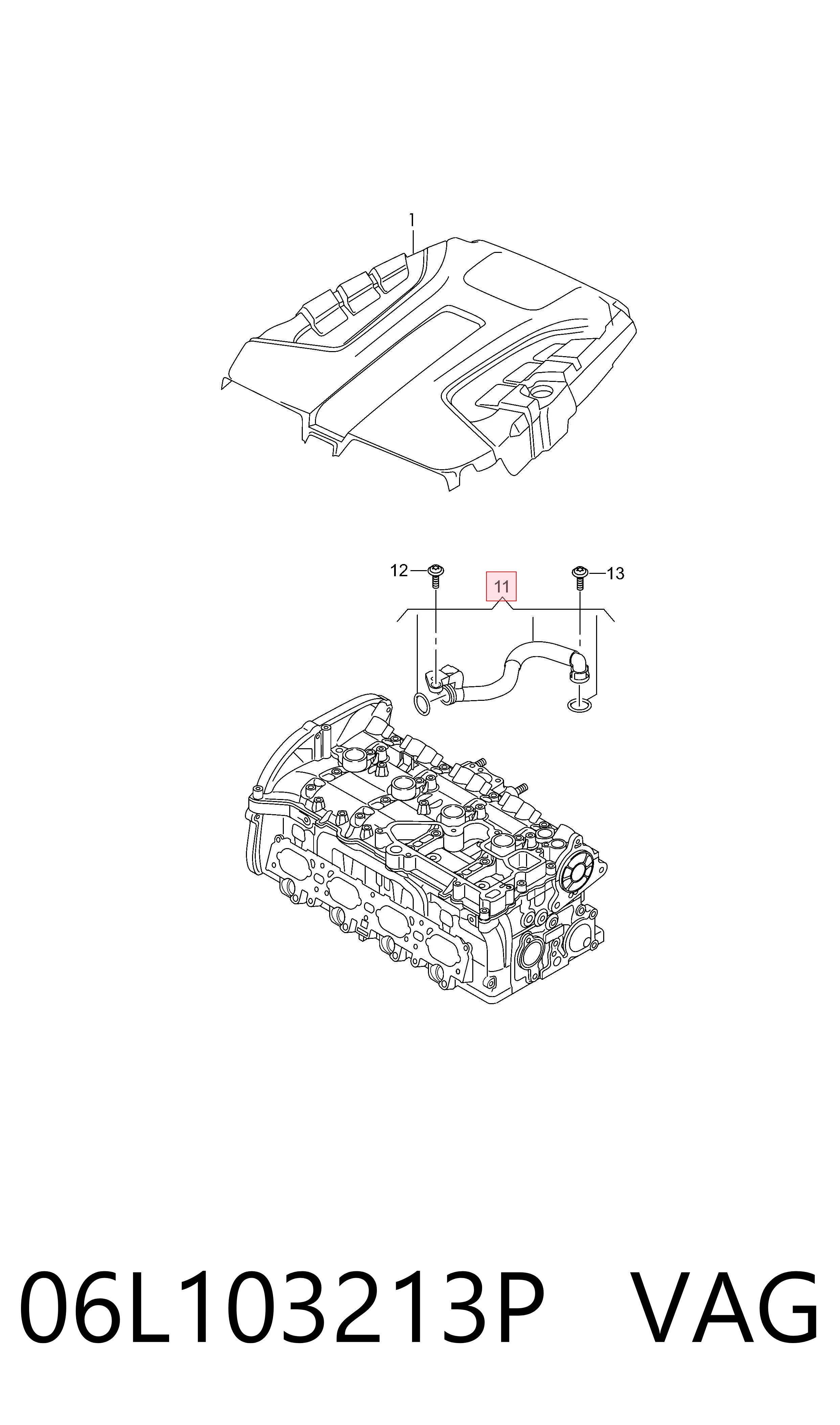 Comprar Tubo de ventilación del cárter (separador de aceite) Audi A4  8W5, 8WD a bajo precio