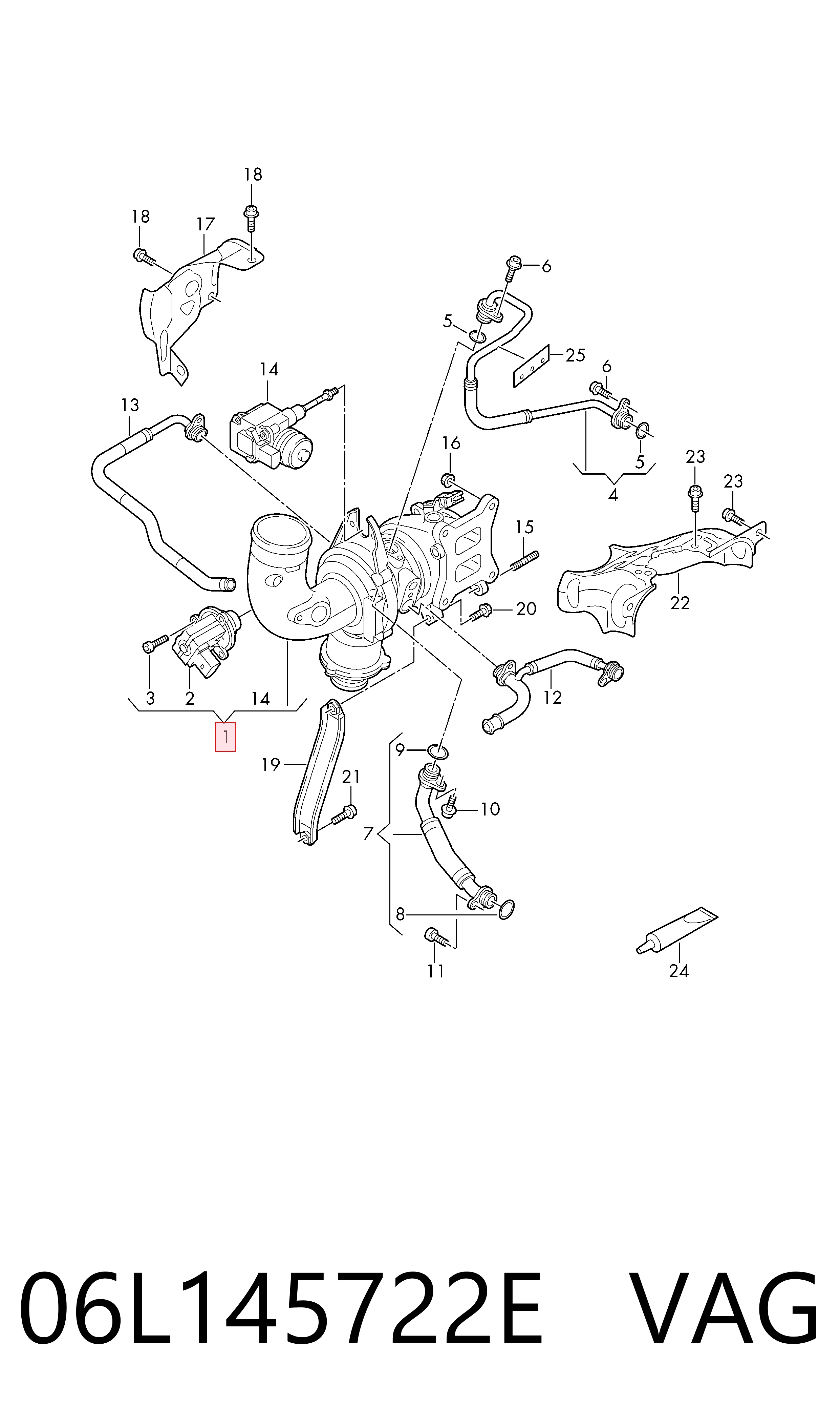MSTUR0390 MSG Turbo para motor
