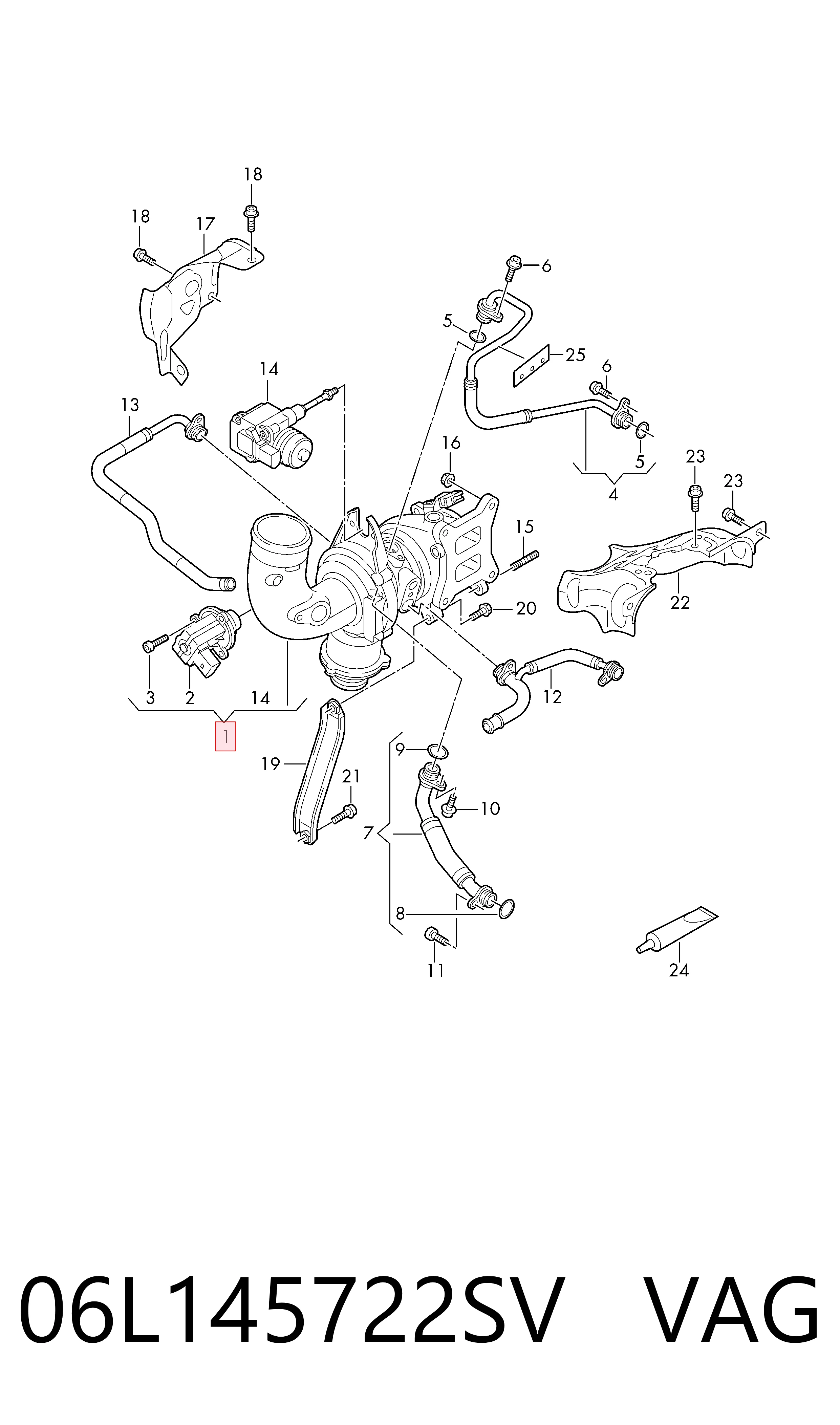 MSTUR0390 MSG Turbo para motor