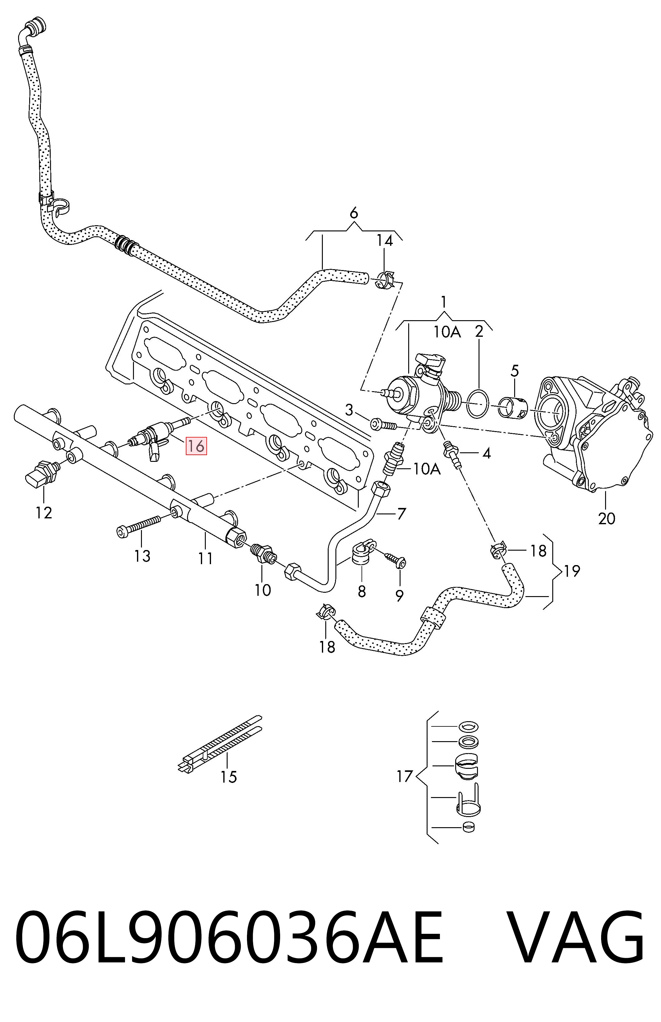 Inyector 0261500170 Bosch