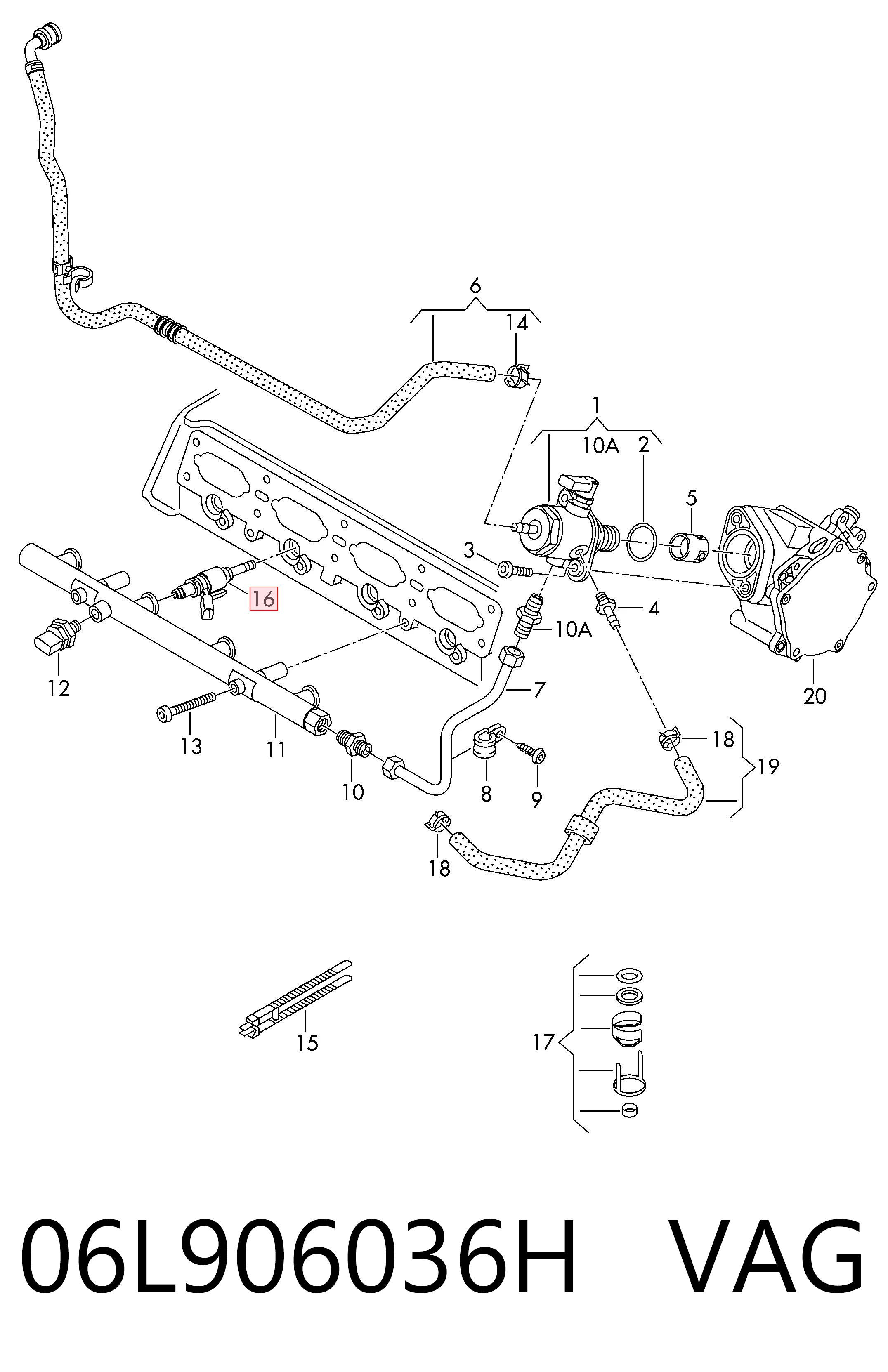 0261500170 Bosch Inyector de combustible