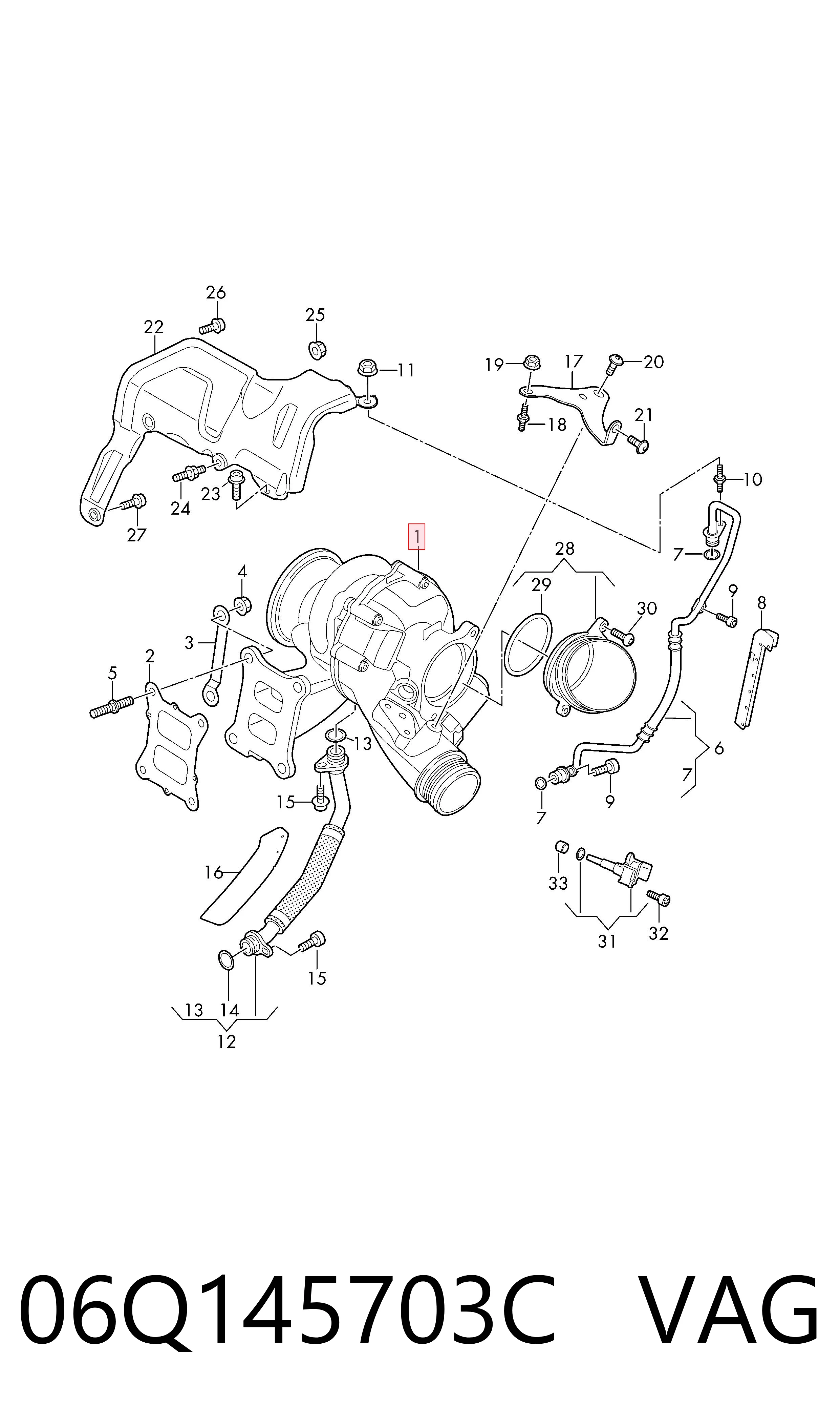 Turbocompresor VAG 06Q145703C precio, desde 1908,64 EUR