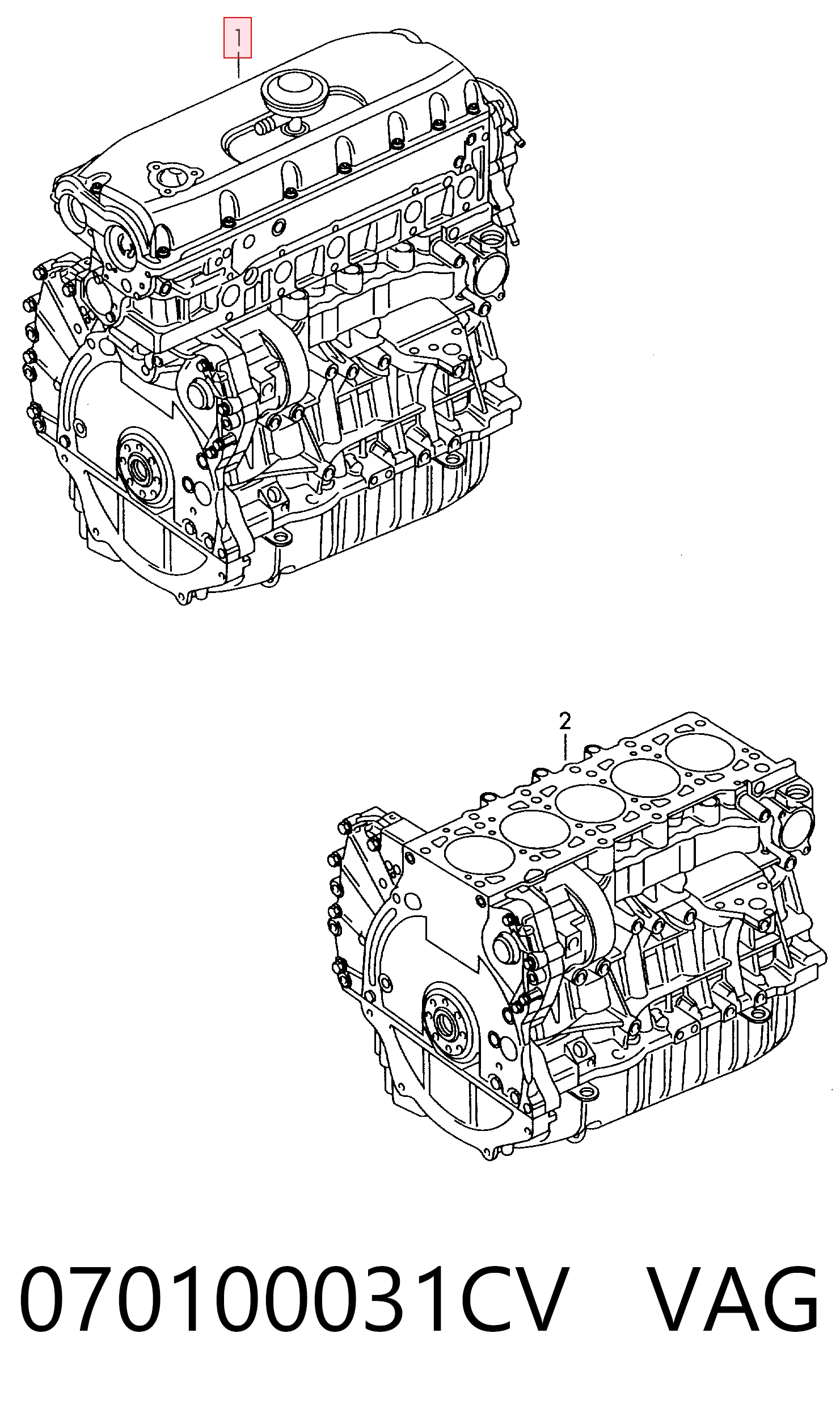 Motor completo Volkswagen Multivan T5 monovolumen (7HM, 7HN, 7HF, 7EF, 7EM, 7EN) (2003 - 2016) precio, desde 11238,60 EUR