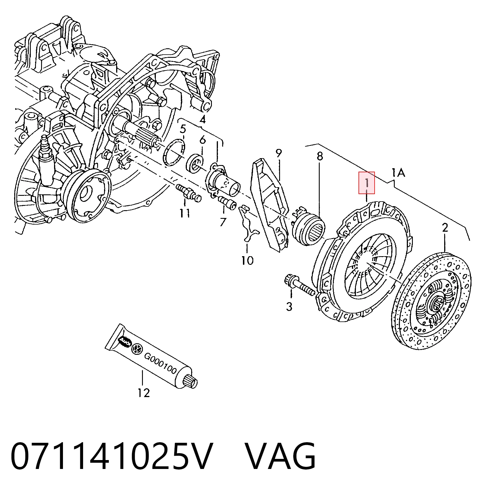  Plato de presión de embrague Seat Alhambra 