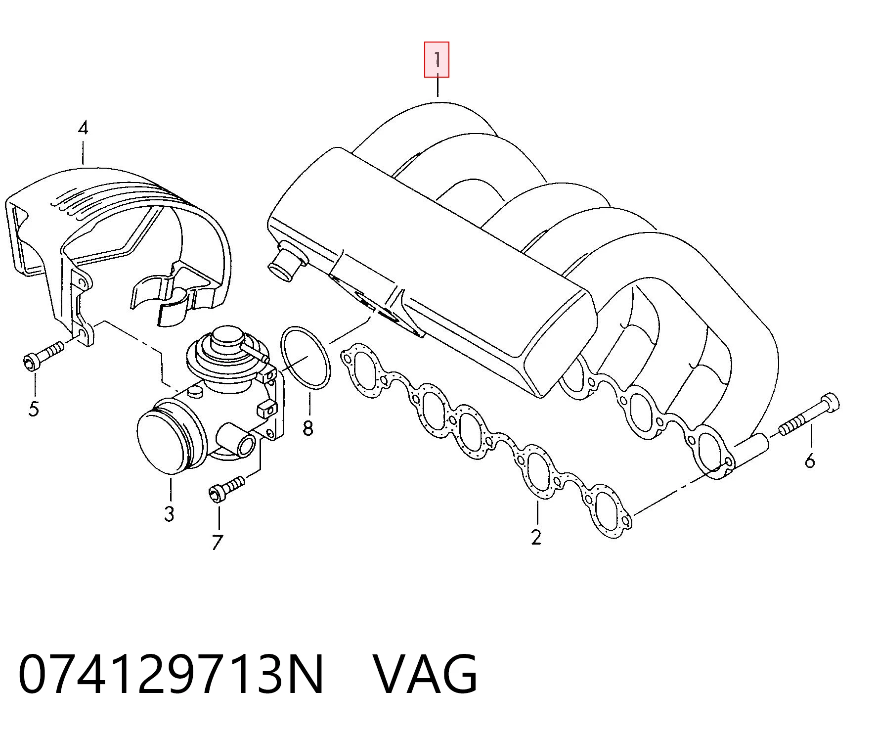 Comprar Colector de admisión Volkswagen LT II 2DB, 2DE, 2DK a bajo precio