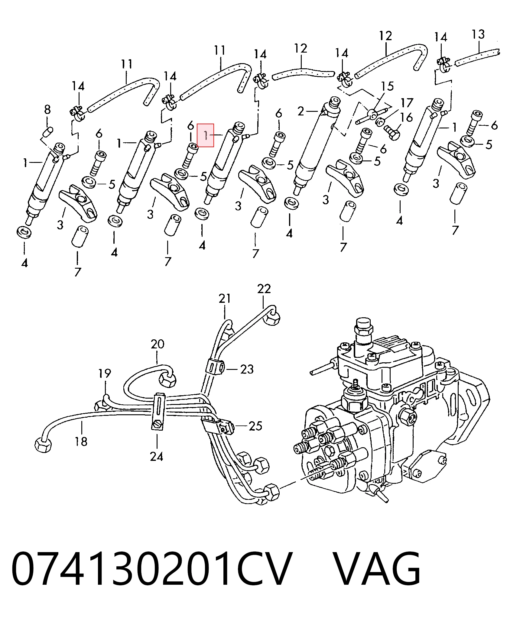 Inyectores Volkswagen LT 28-35 II bus (2DB, 2DE, 2DK) (1996 - 2006) precio, desde 52,27 EUR