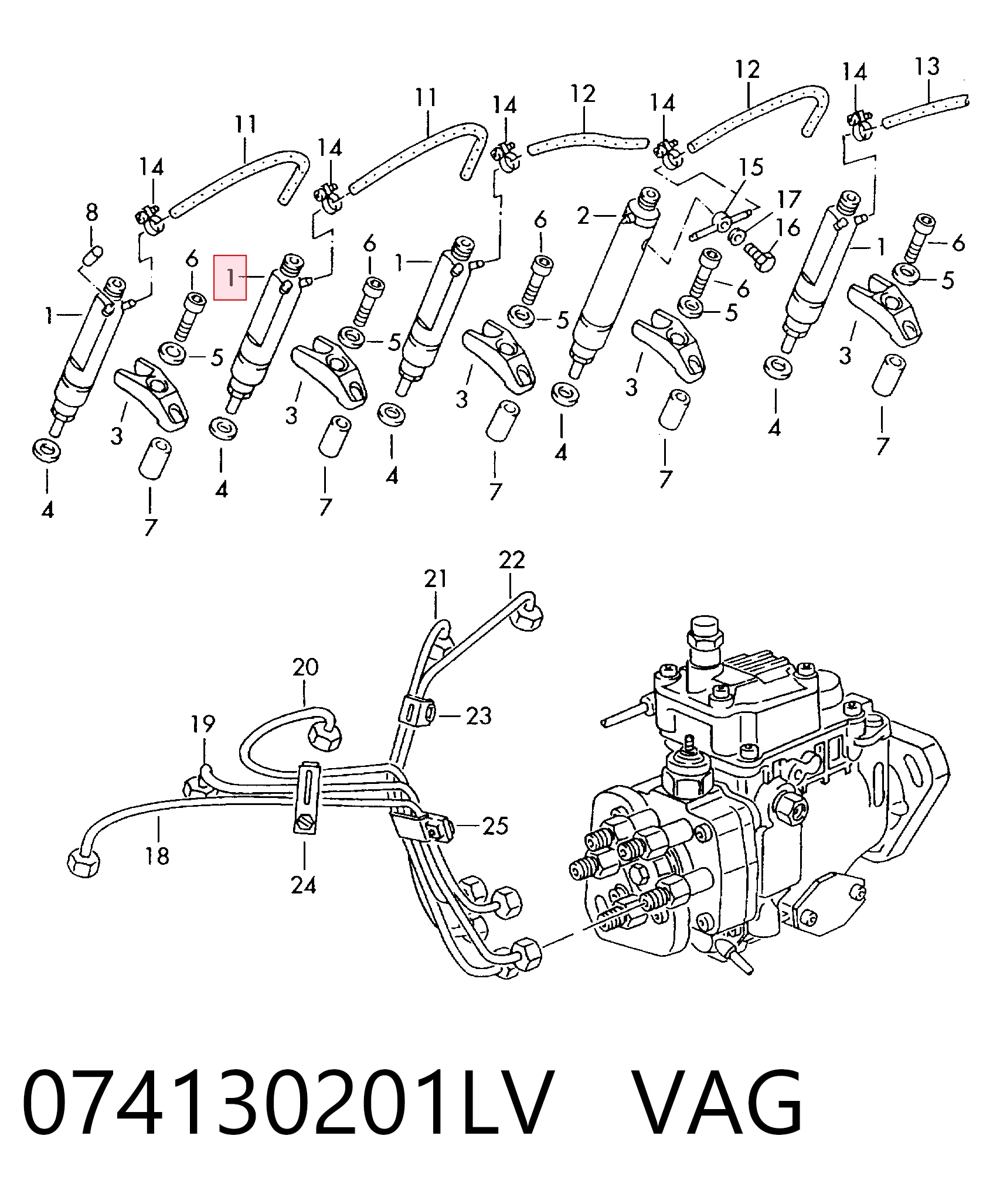 ENT251008 Engitech Inyector de combustible