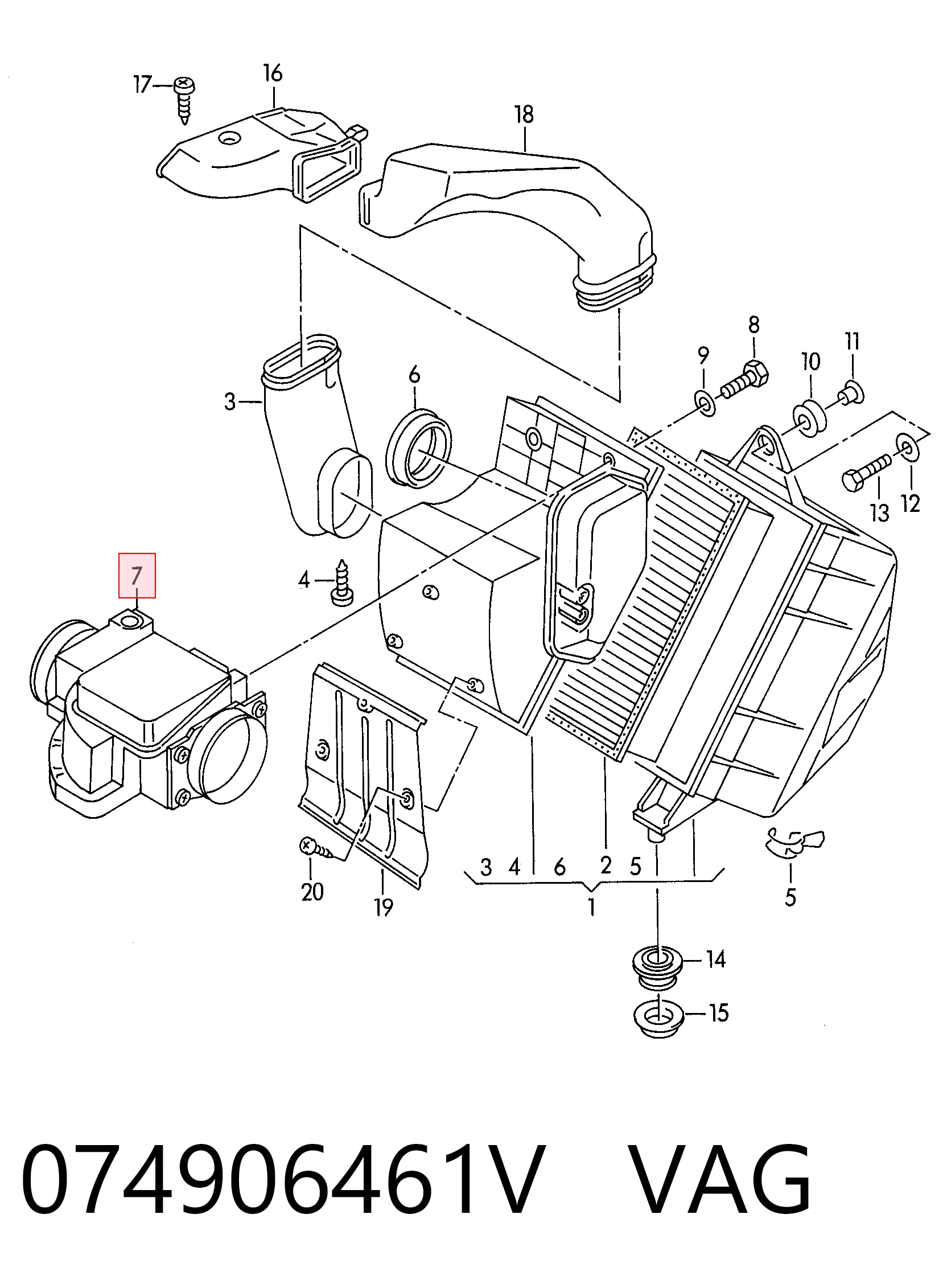 Sensor MAF Golf III hatchback (1989-2000) original desde 72,22 €