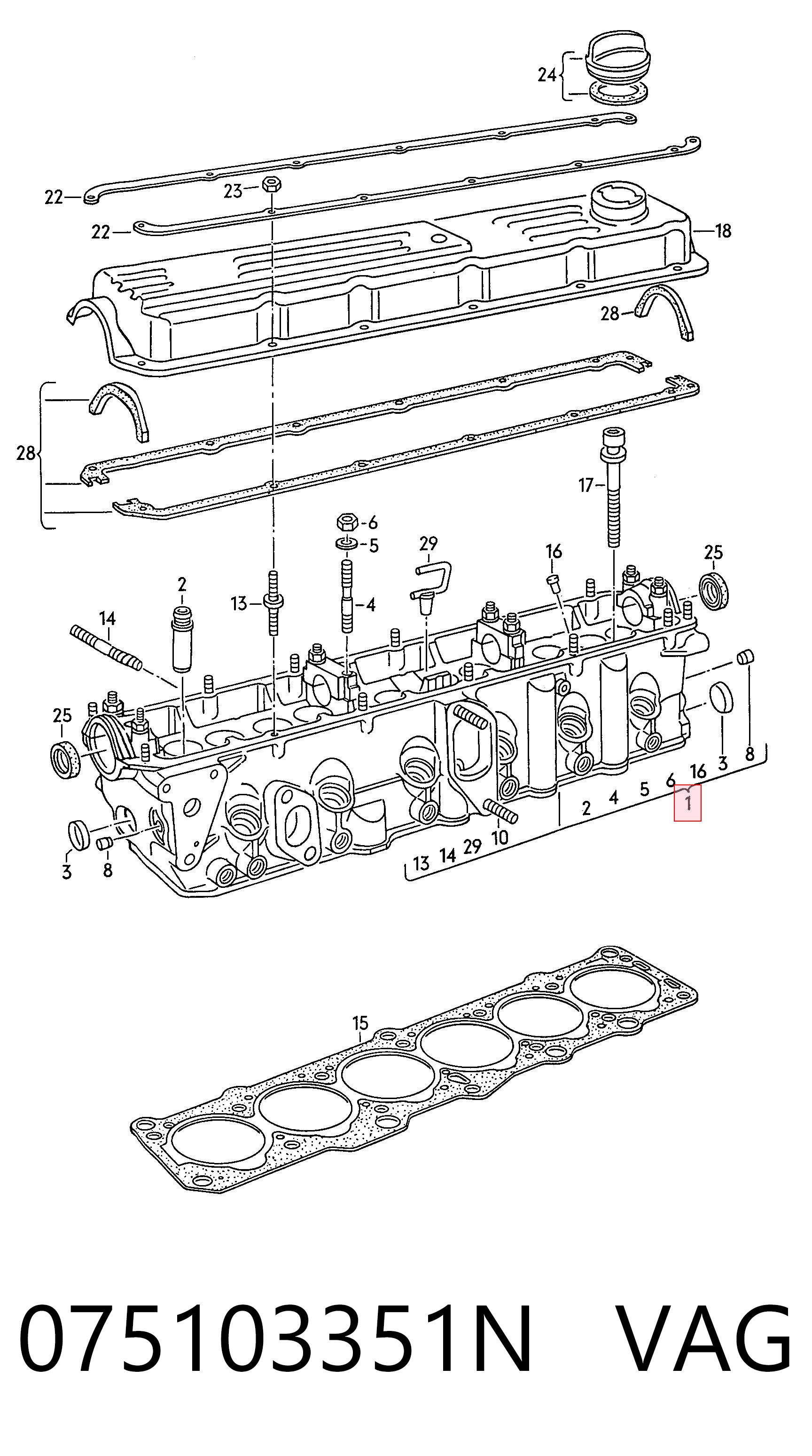 Comprar Culata Volkswagen LT I 281-363, 21A, 21B, 21D, 21E a bajo precio