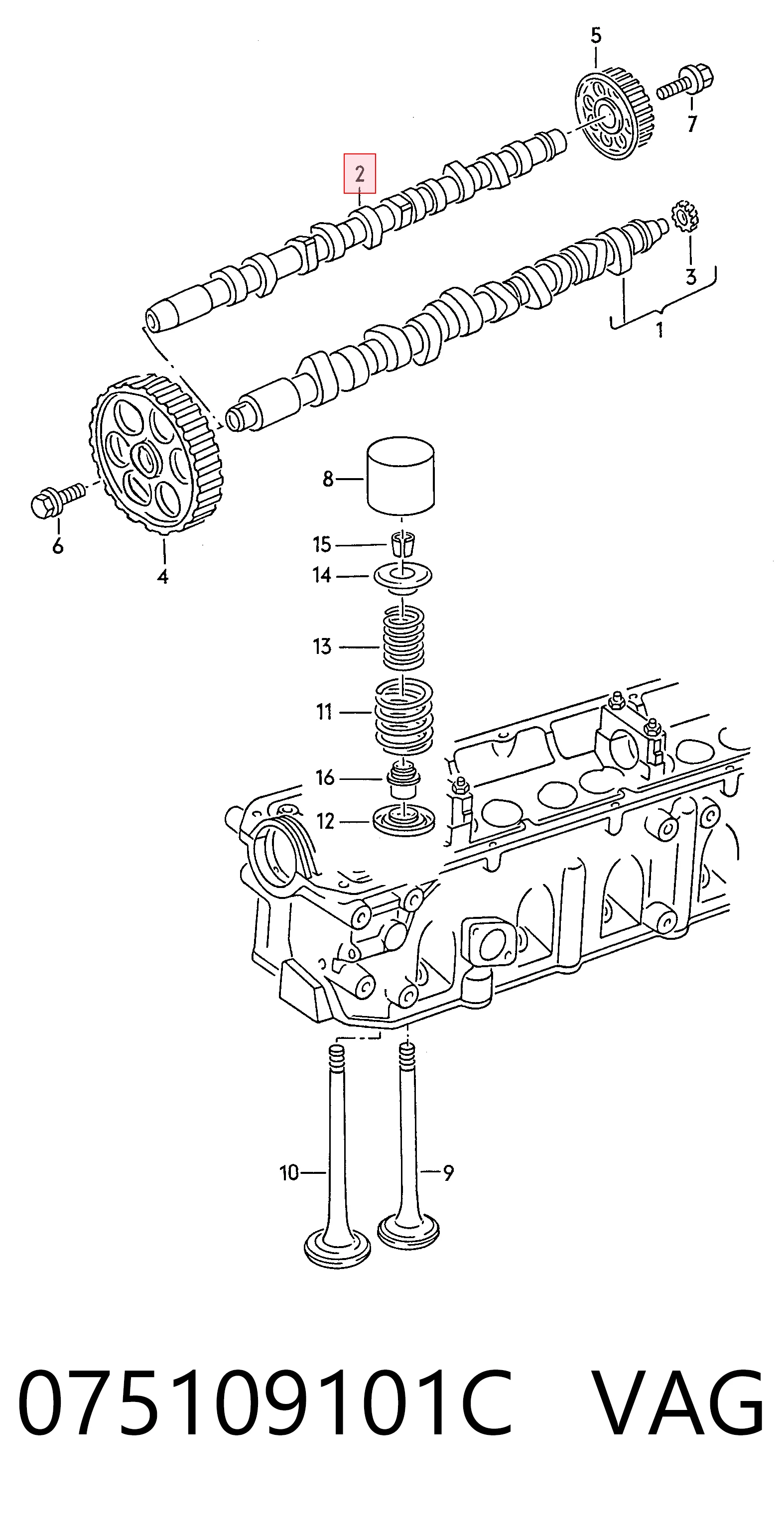 Árboles de levas Volkswagen LT 28-35 I furgoneta (1975 - 1996) precio, desde 188,63 EUR