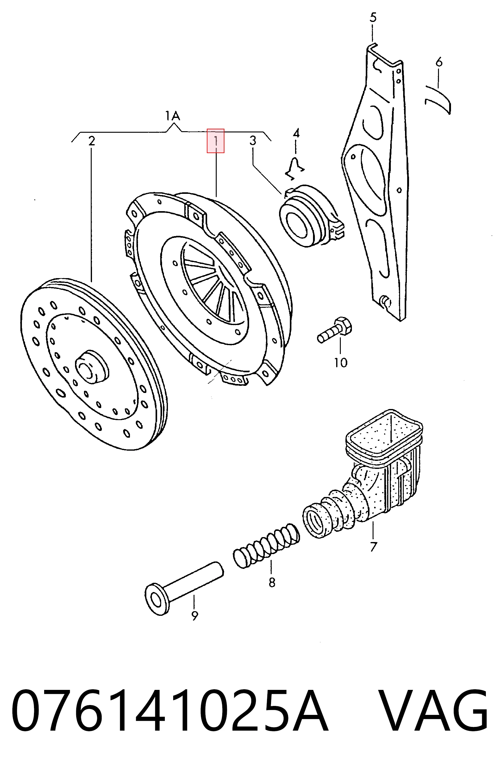  Plato de presión de embrague Volkswagen LT 