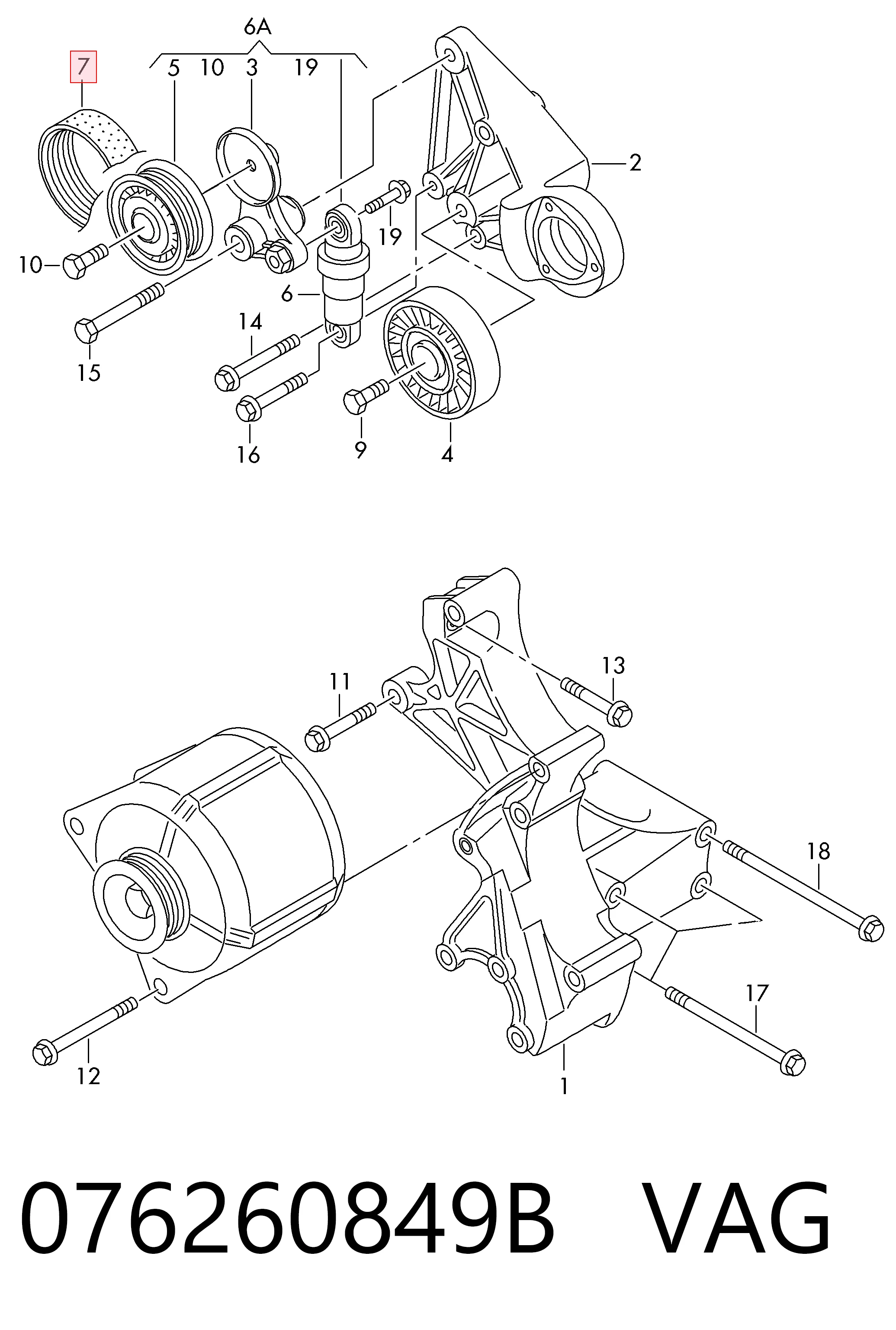  Correa de alternador KIA Magentis 2