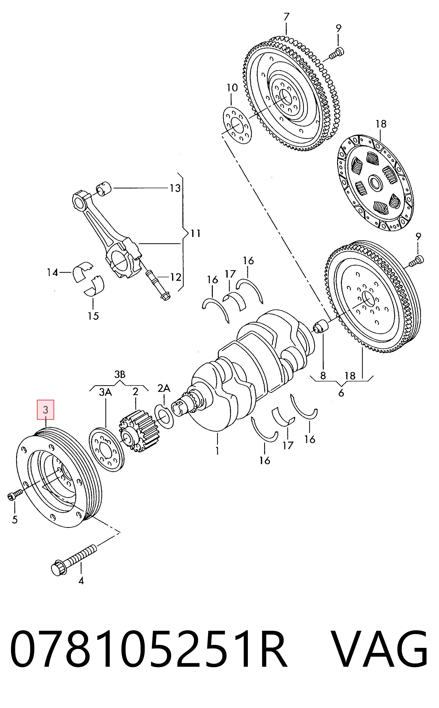 078105251R VAG Dámper