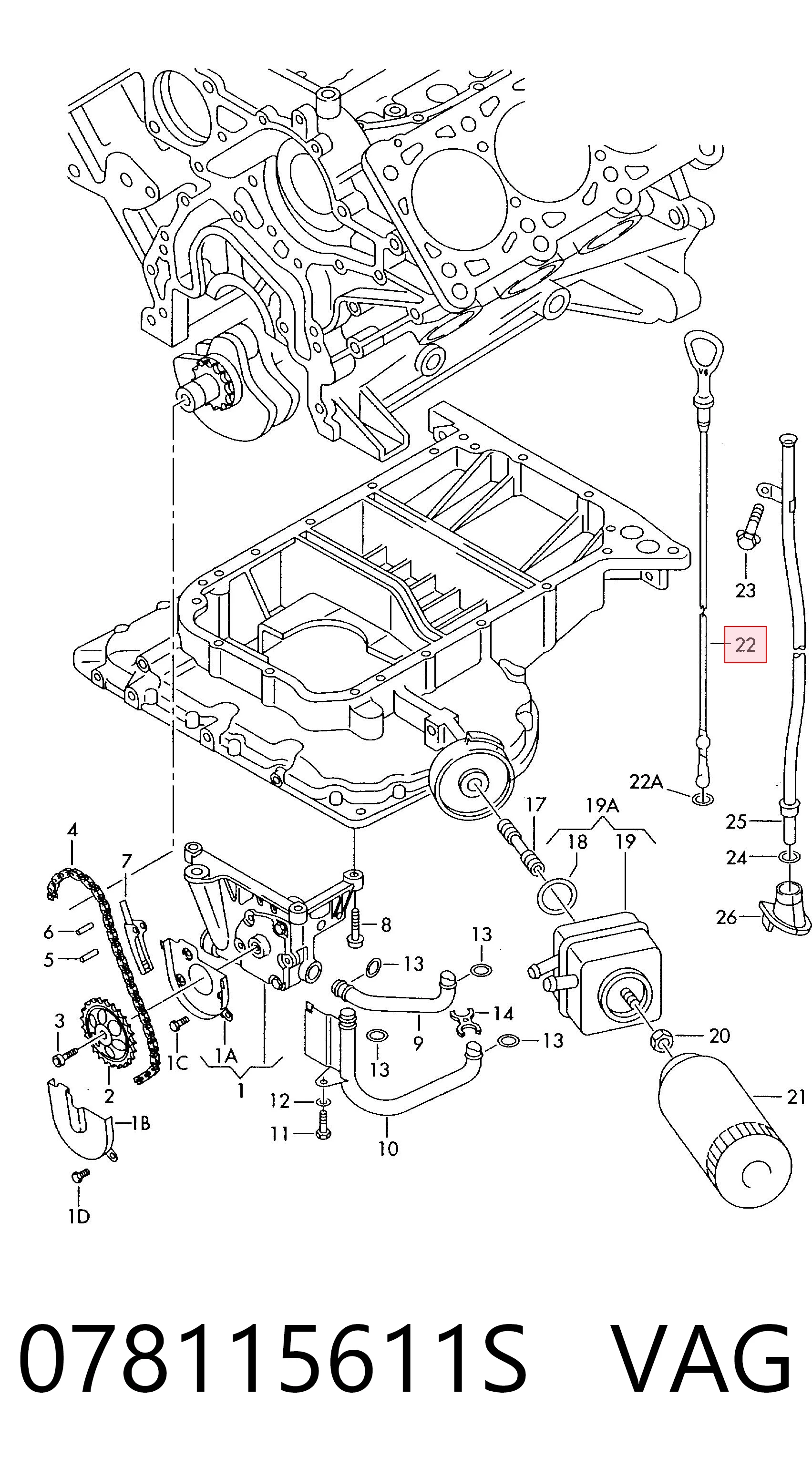 Medidor de aceite para Audi A8 D2 4D2, 4D8