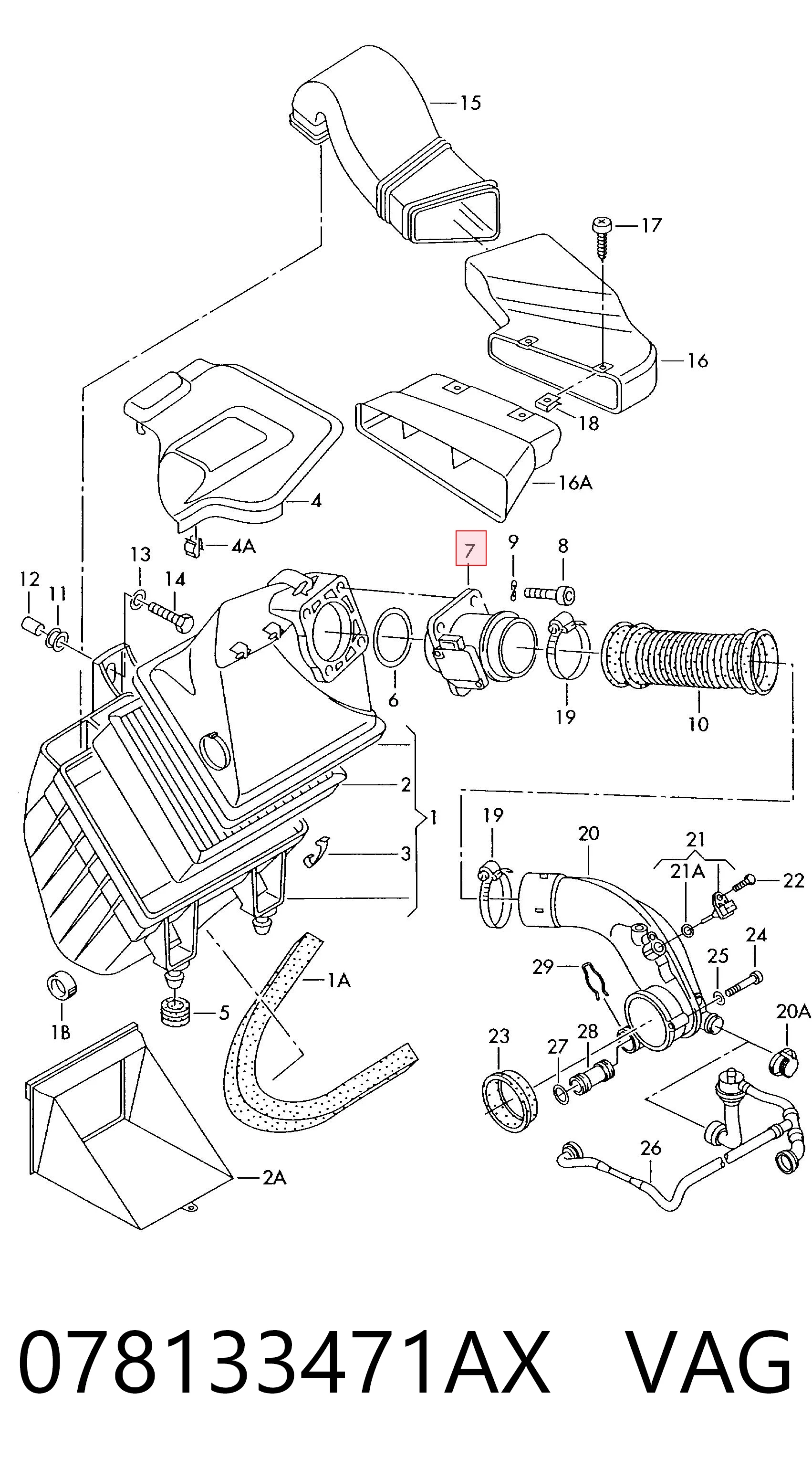 Comprar Sensor de flujo de masa de aire Audi 100  4A2 a bajo precio