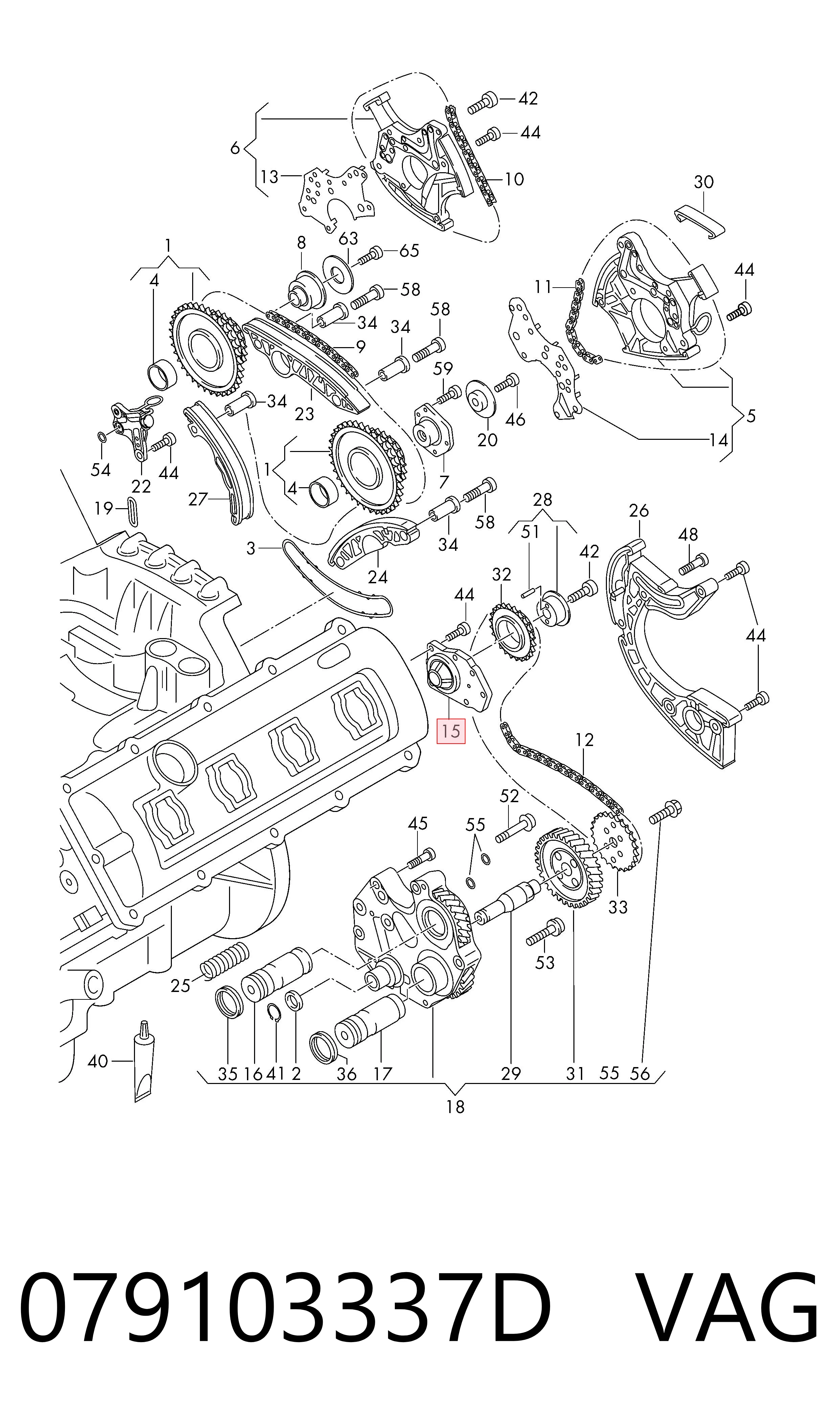  VAG 079103337D precio, desde 42,59 EUR