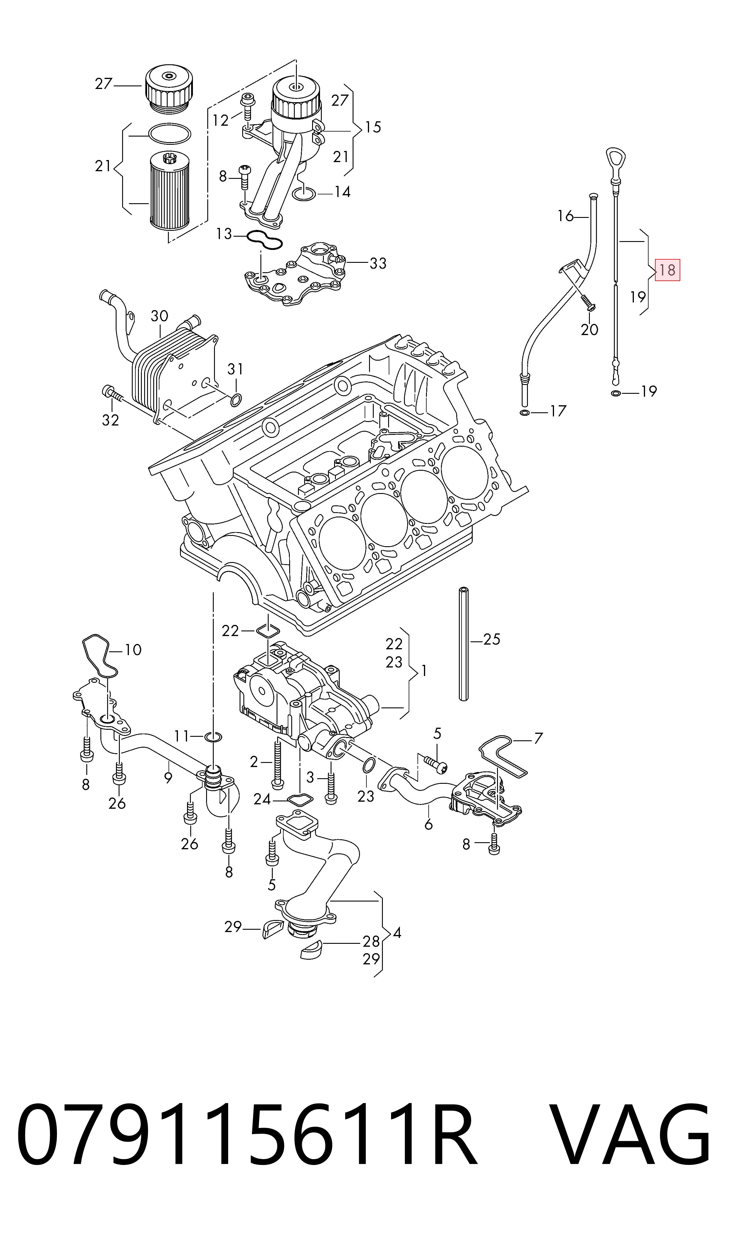 Medidor de aceite para Audi Q7  4LB