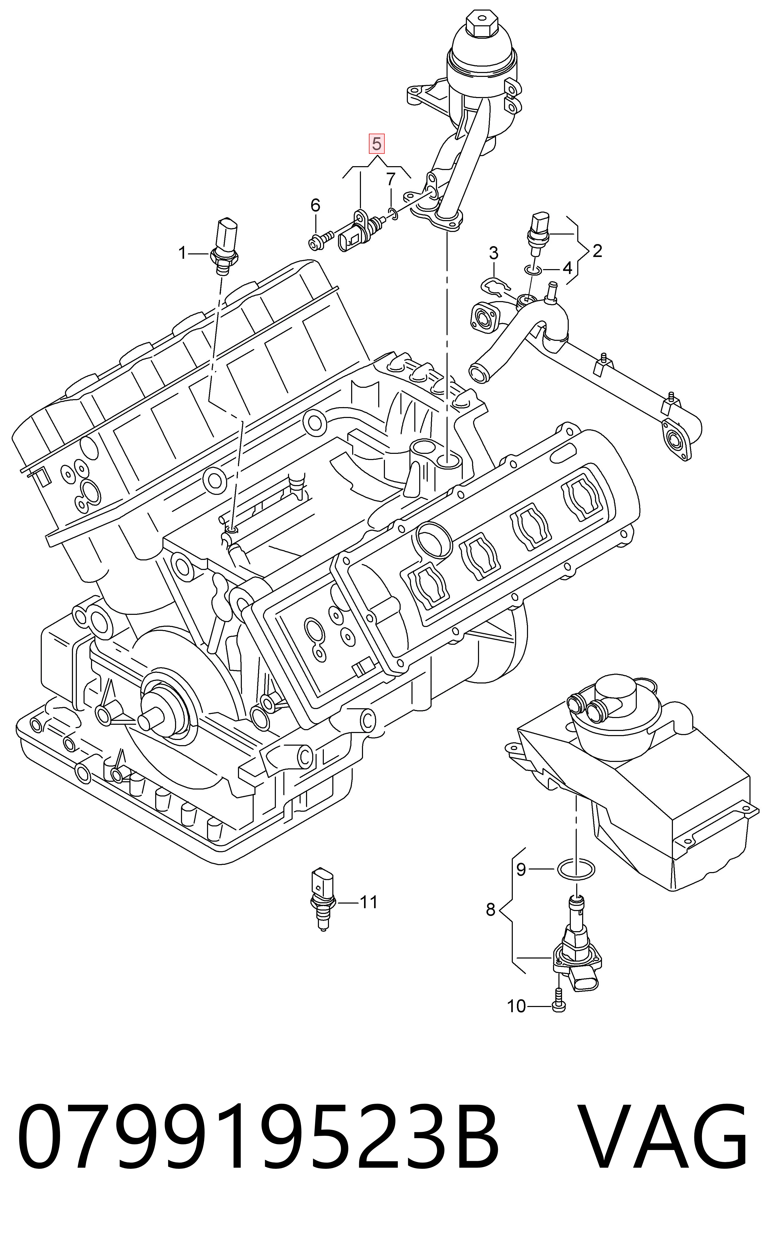 079919523B VAG Sensor temperatura refrigerante