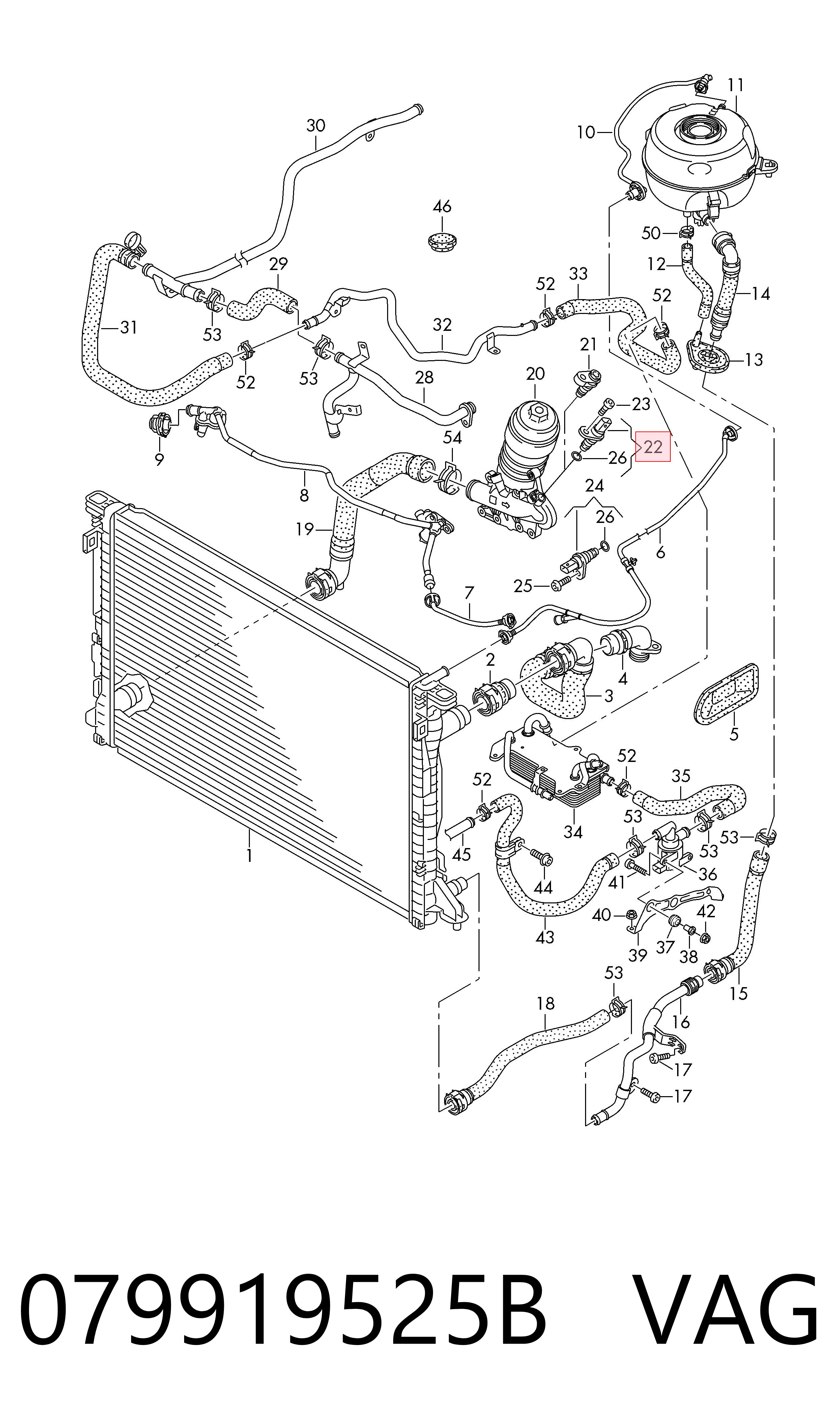 079919525B VAG Sensor temperatura refrigerante