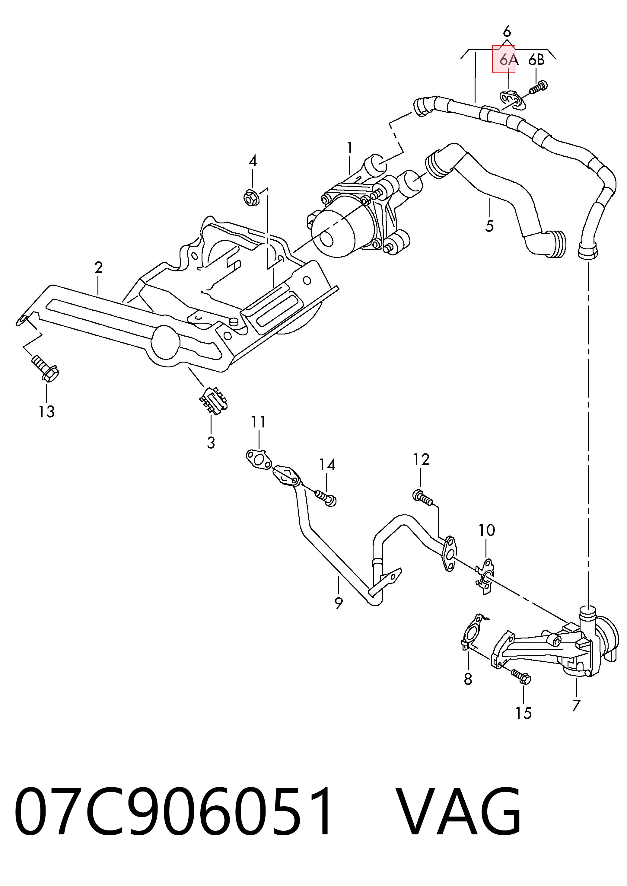 07C906051 VAG Sensor De Presion Del Colector De Admision