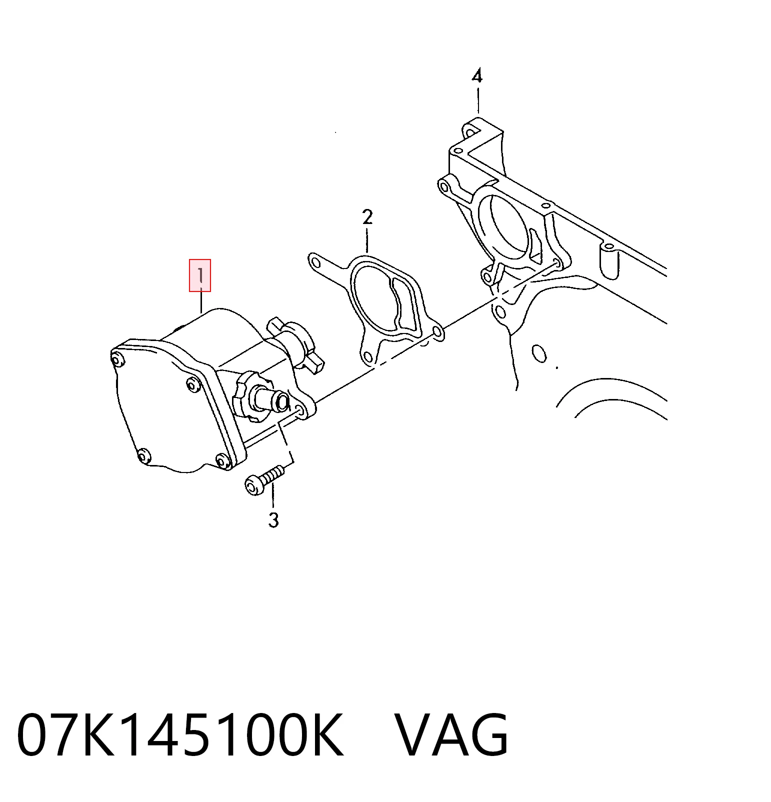 Bomba de vacío del sistema de frenado VAG 07K145100K precio, desde 93,34 EUR
