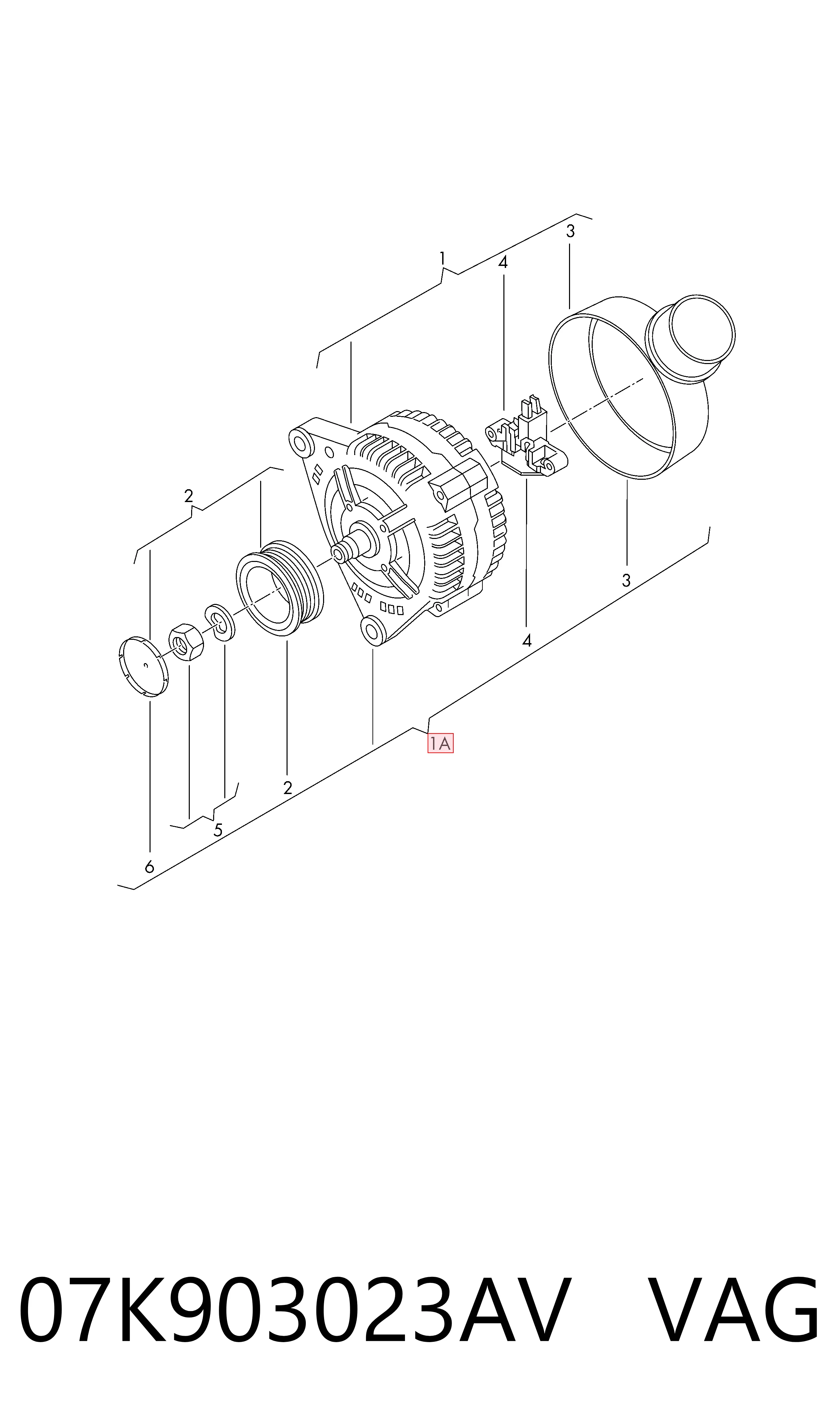 Alternador para Mitsubishi Lancer CX_A