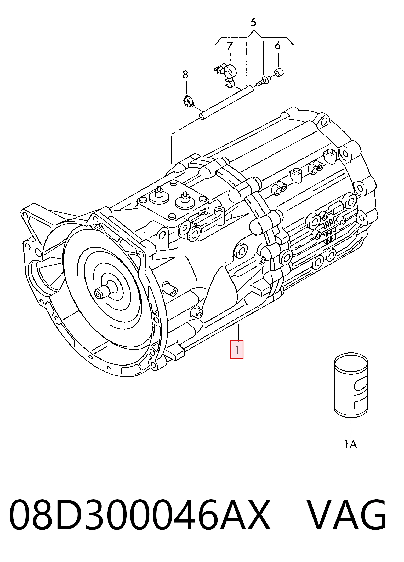 08D300046AX VAG