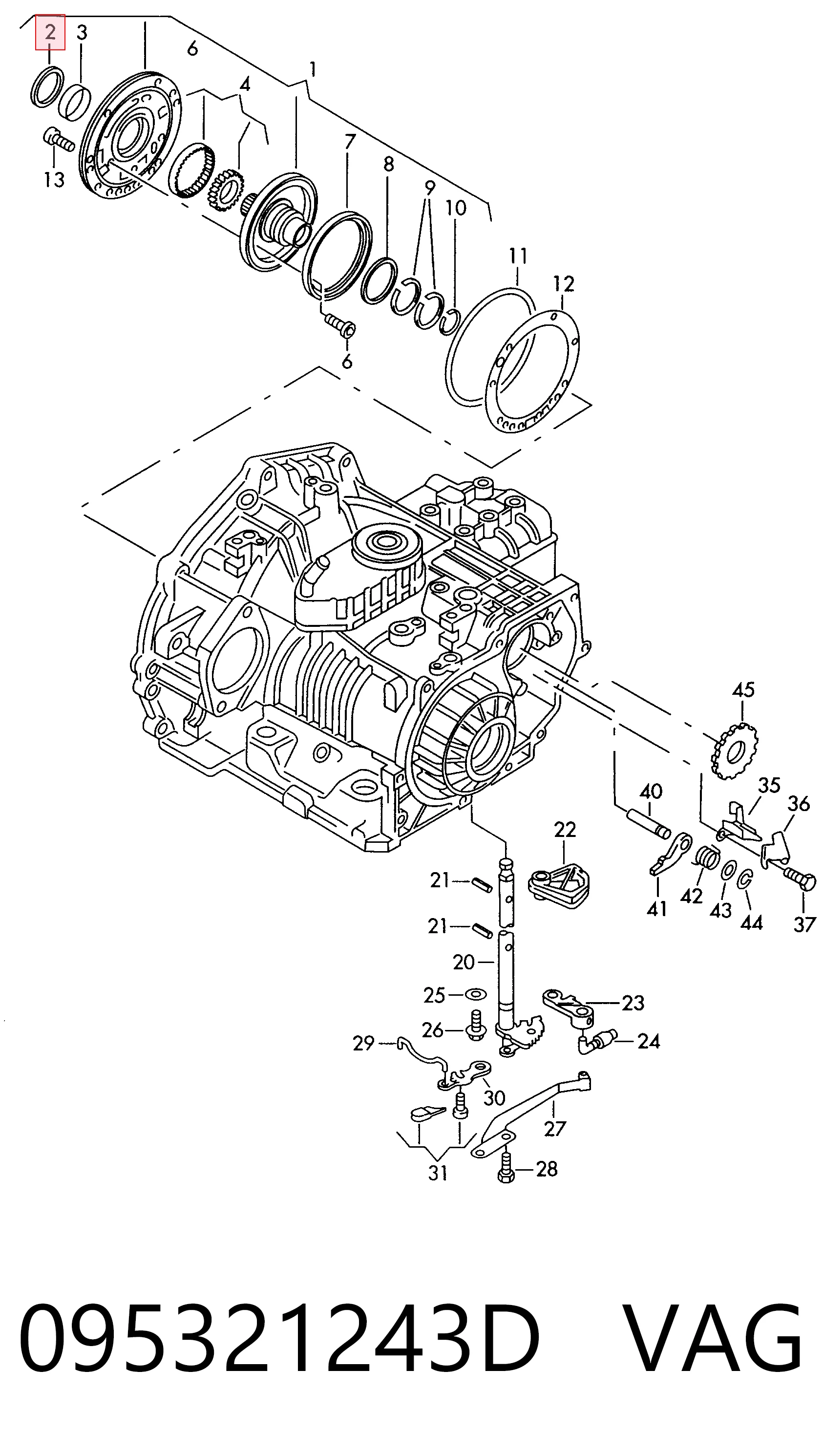 Comprar Retén de aceite de la bomba de aceite de la transmisión automática Audi 80 89, 89Q, 8A a bajo precio