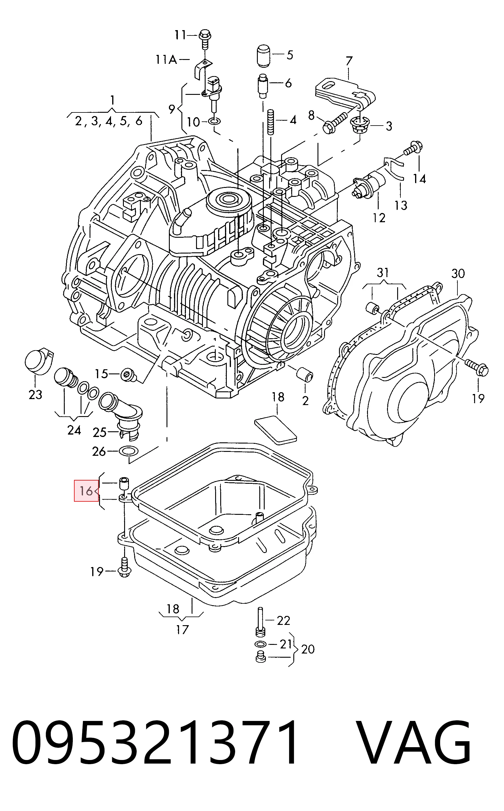 Comprar Junta del cárter de aceite de la caja de cambios Volkswagen Golf III 1H1 a bajo precio