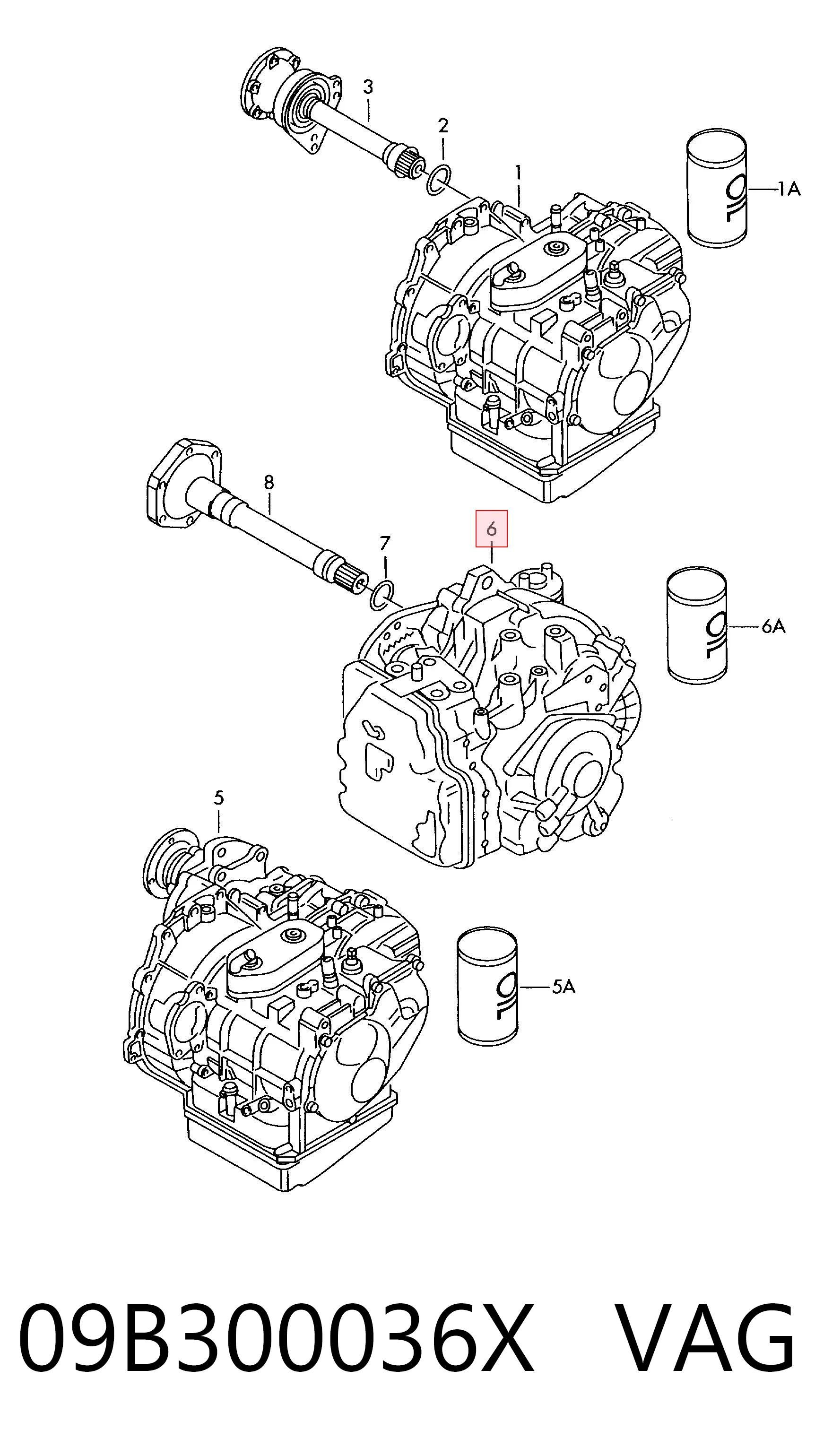 Comprar Transmisión automática ensamblada Volkswagen Sharan I 7M8, 7M9, 7M6 a bajo precio