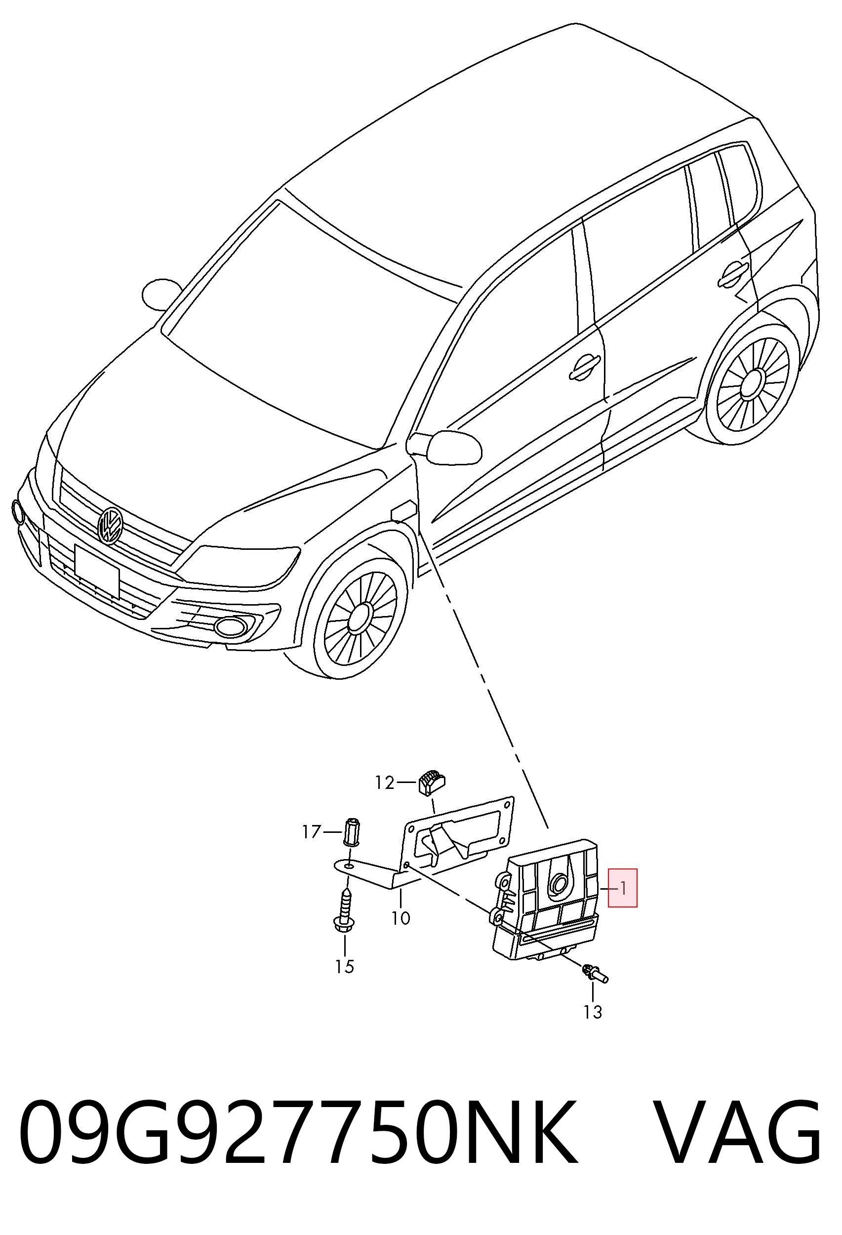 09G927750NK VAG Módulo de control electrónico de la transmisión automática