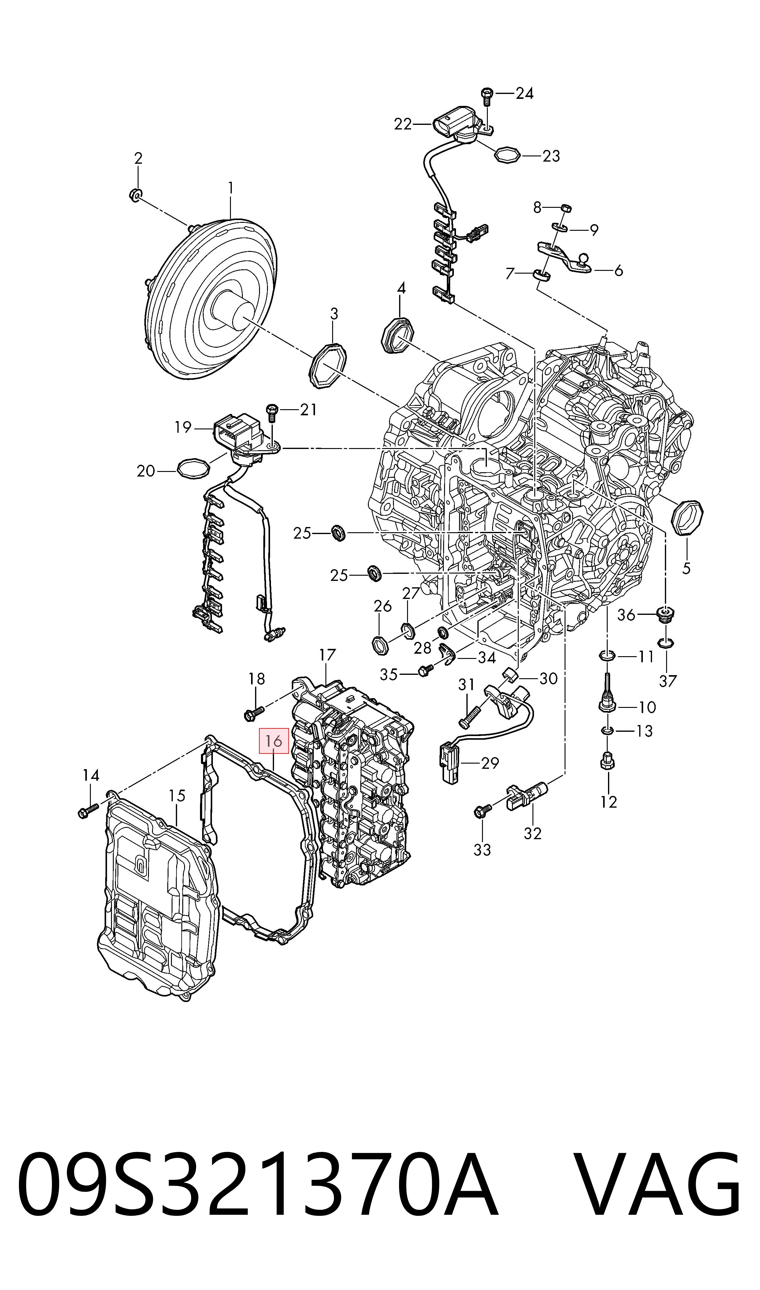 Comprar Junta del cárter de aceite de la caja de cambios Volkswagen Golf VIII CG5, DB5