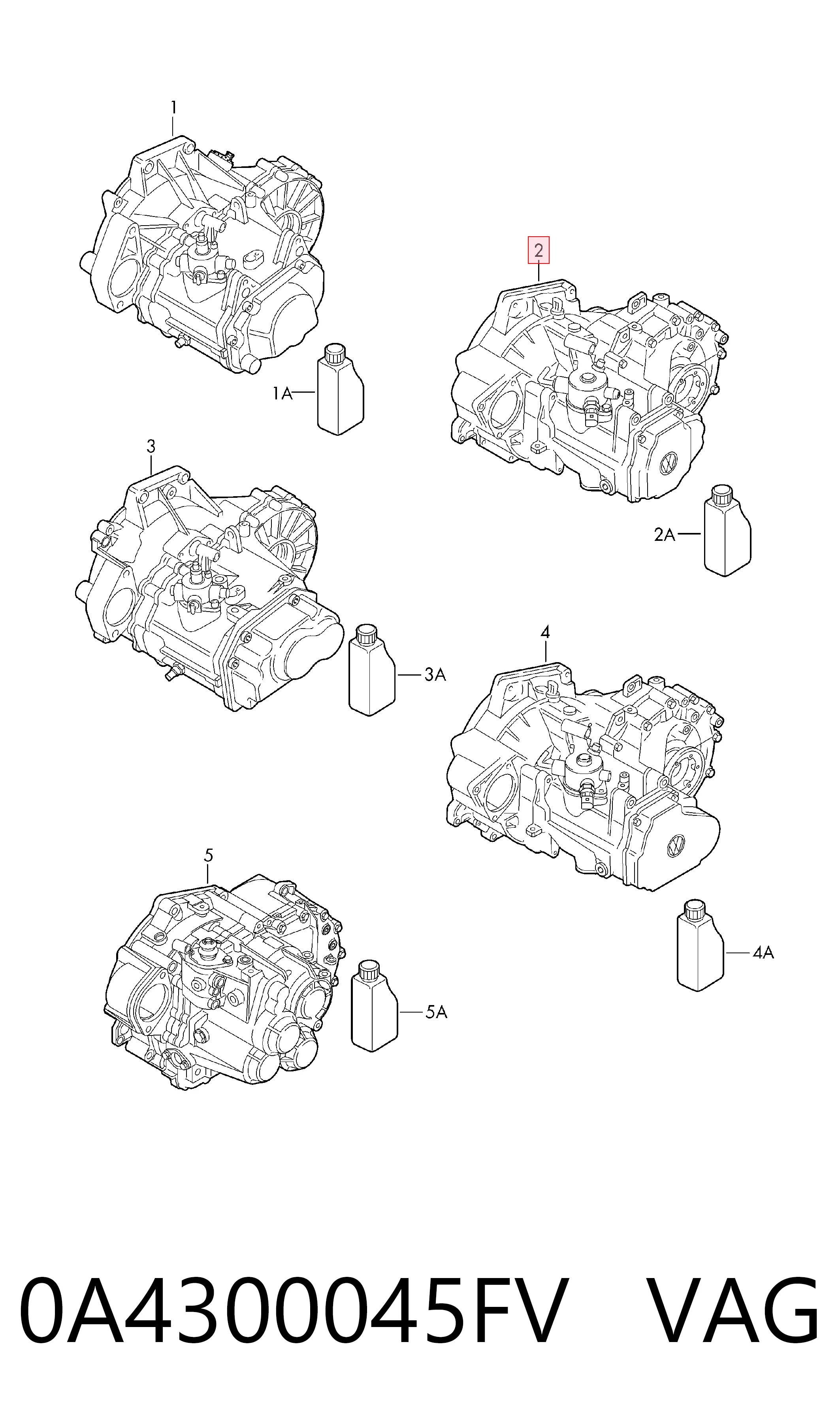 0A4300045FV VAG