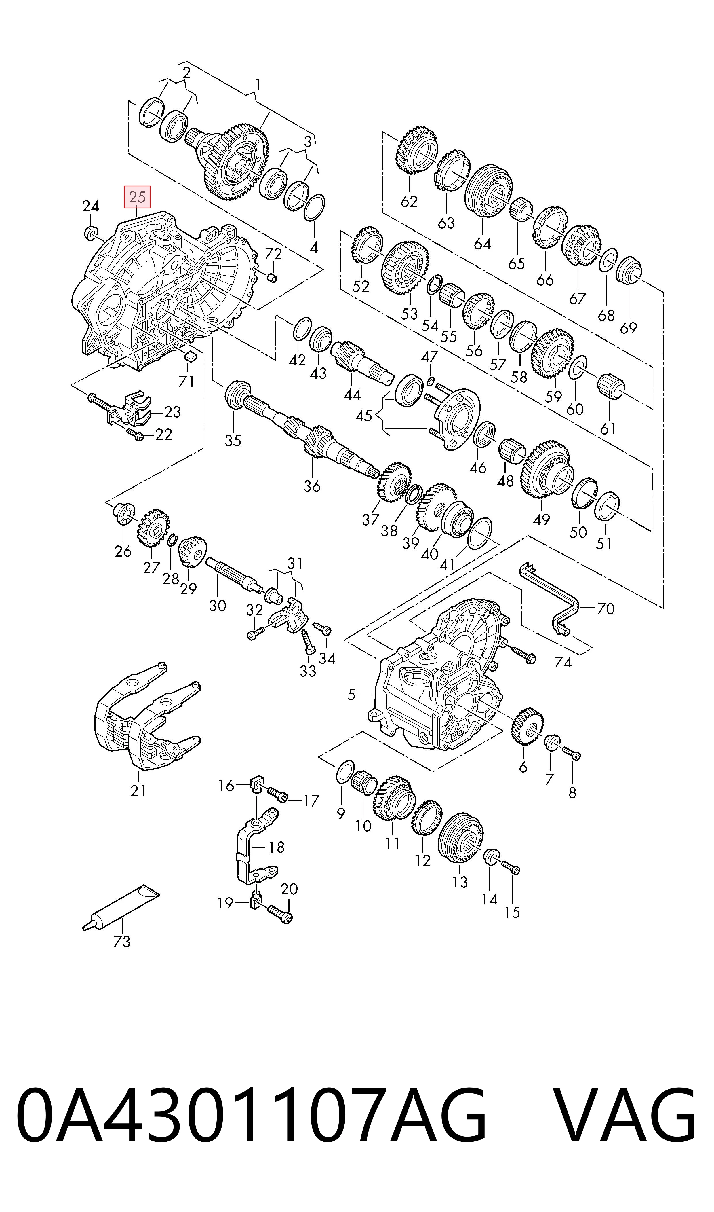 0A4301107AG VAG