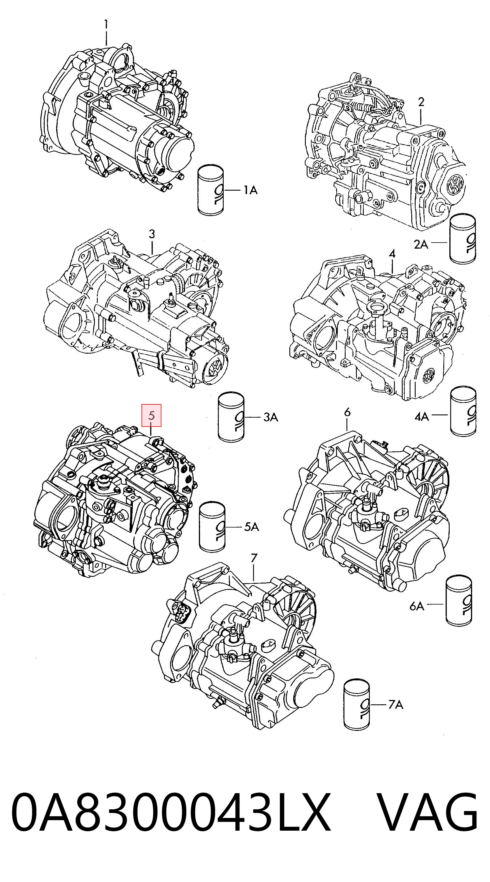 0A8300043LX VAG